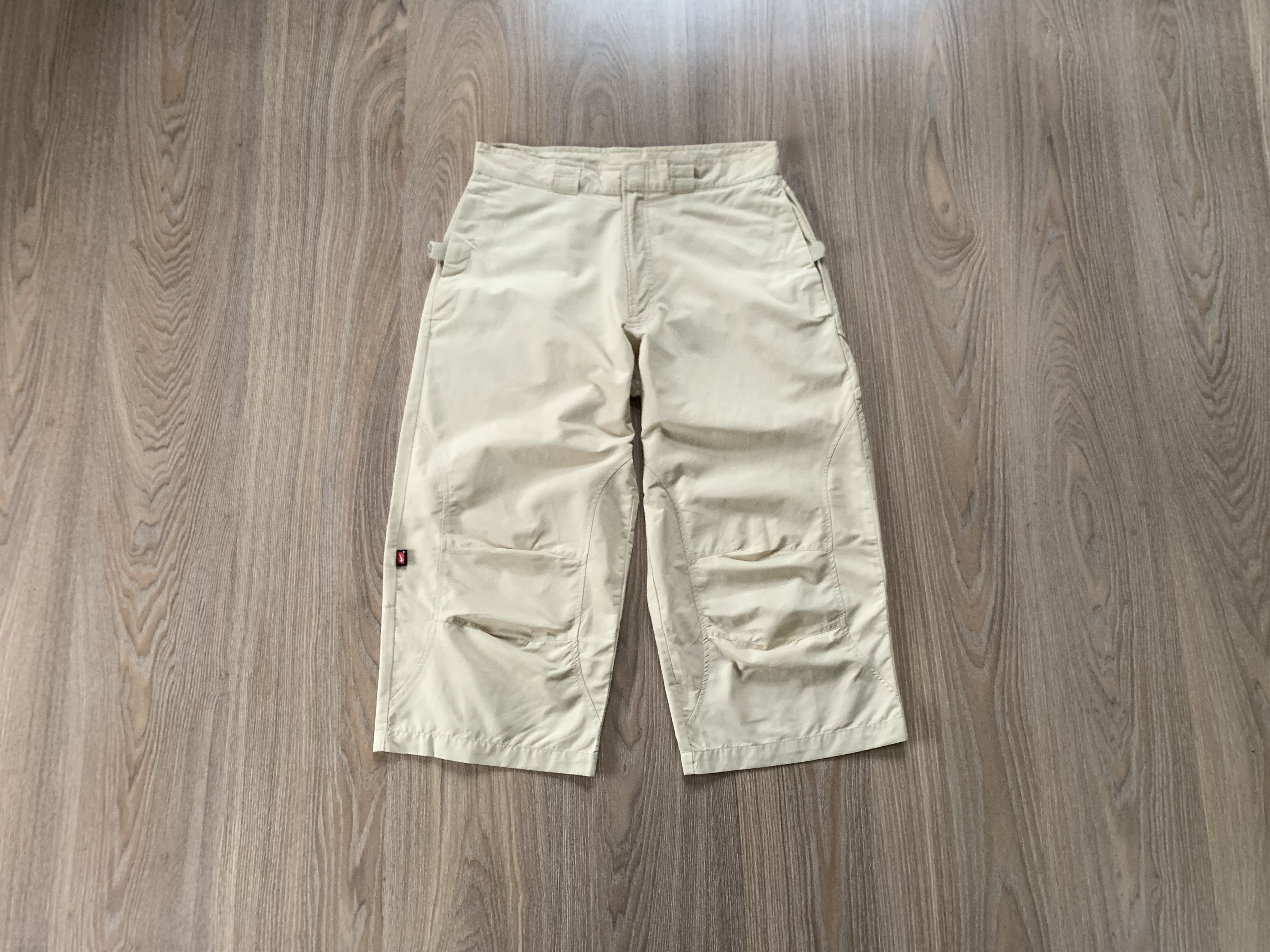 Nike × Vintage Rare Nike Vintage Beige Breeches Shorts Knickers Y2K Size US 32 / EU 48 - 1 Thumbnail