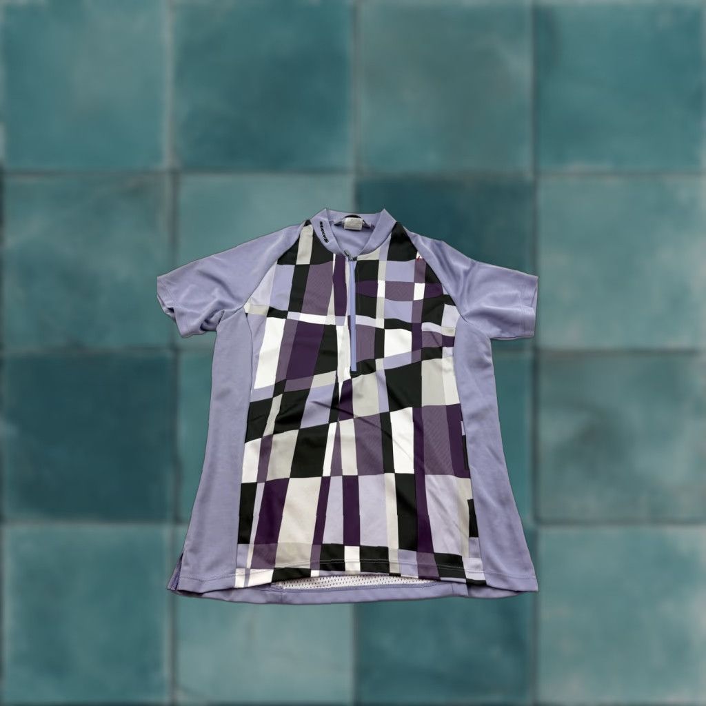 Vintage Sugoi Cycling Jersey Womens M Purple Black Geometric Short Sleeve 1/4 Zip Size M / US 6-8 / IT 42-44 - 1 Thumbnail