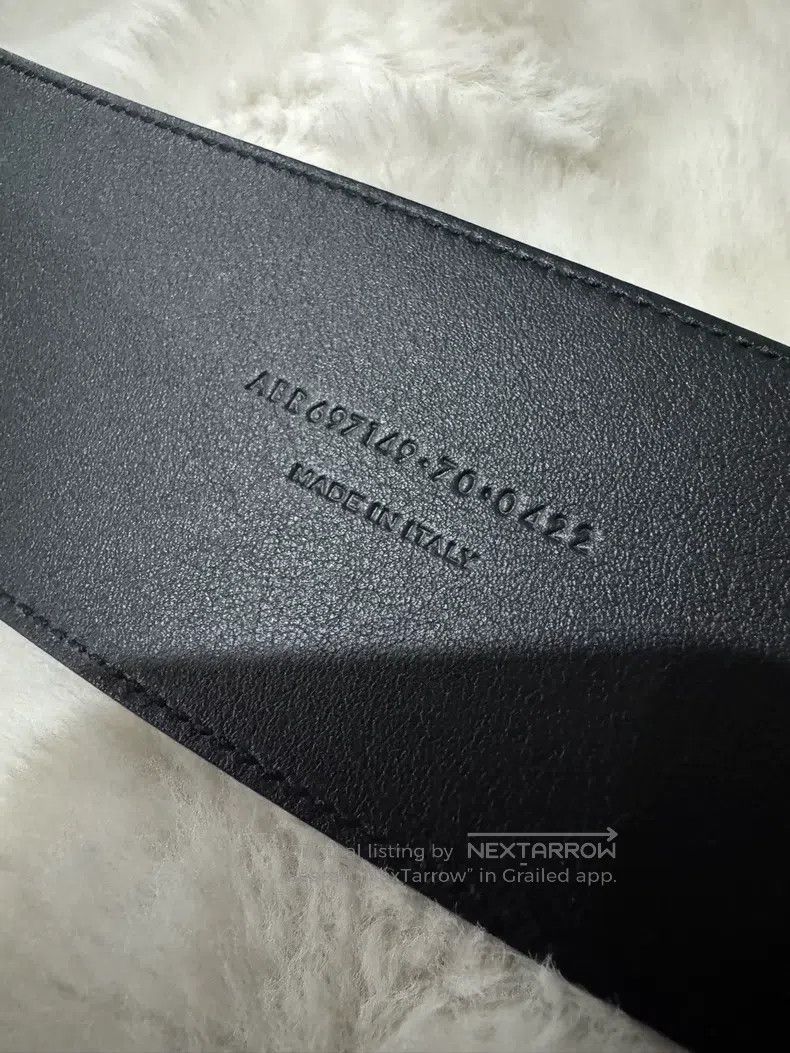 Saint Laurent Paris Saint Laurent Paris size 70 Black Gold Women's Leather Bel Size ONE SIZE - 6 Thumbnail