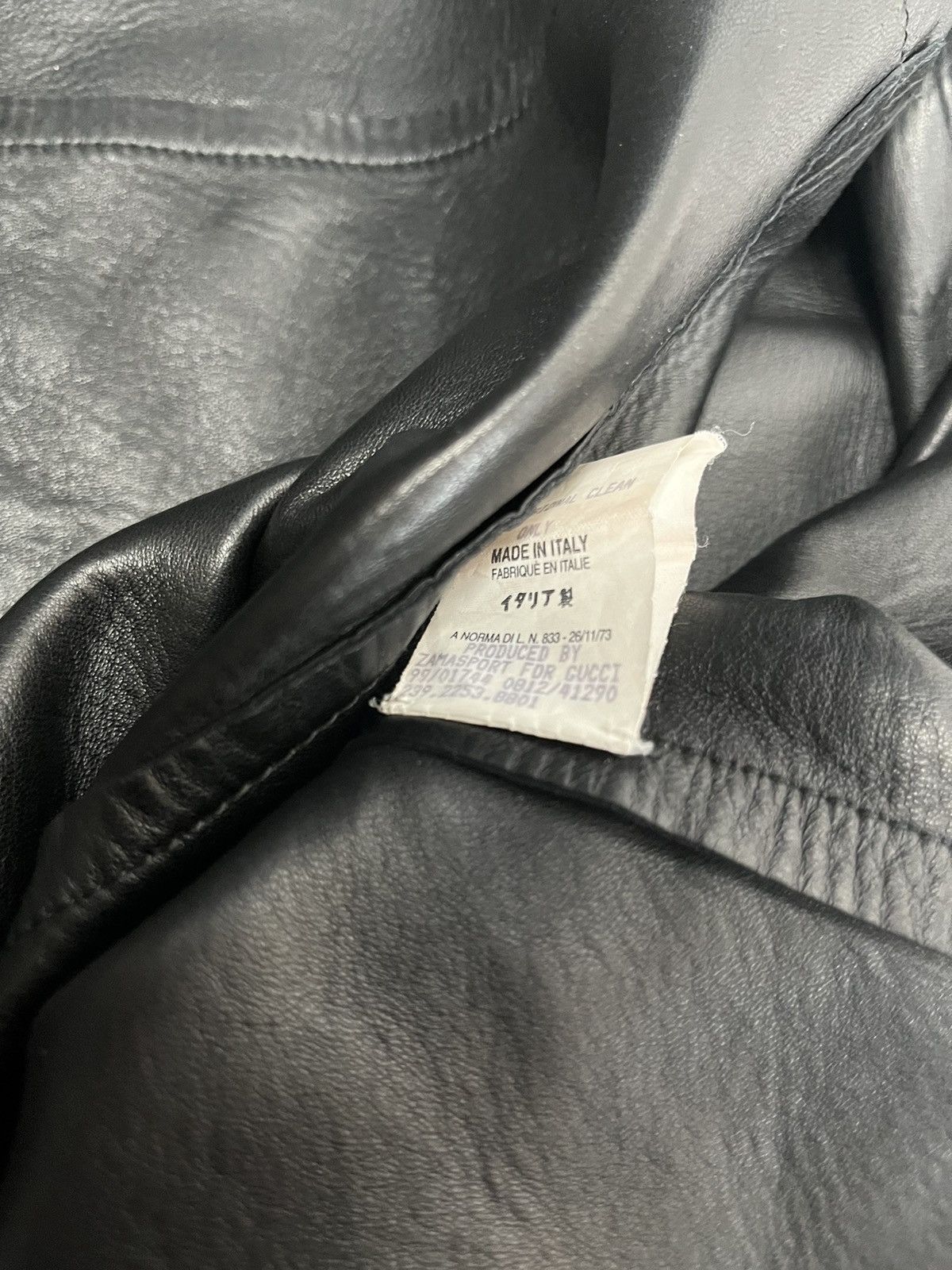 Gucci × Tom Ford GUCCI SS 1999 leather jacket by Tom Ford