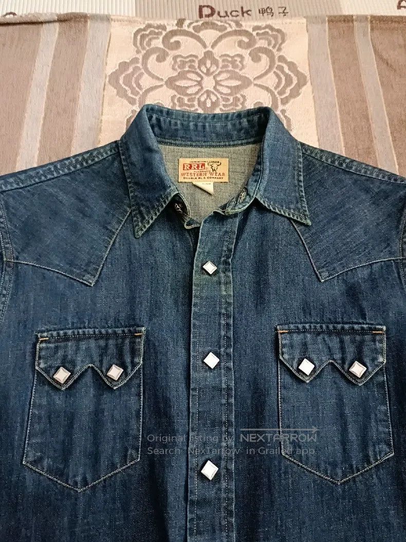 RRL Ralph Lauren RRL Ralph Lauren Western denim shirt Size US S / EU 44-46 / 1 - 2 Thumbnail