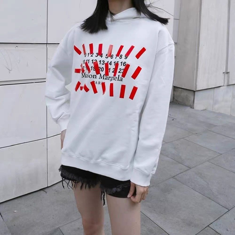 Maison Margiela Maison Margiela Size 48 White logo printed sweatshirt size4 Size US M / EU 48-50 / 2 - 4 Thumbnail
