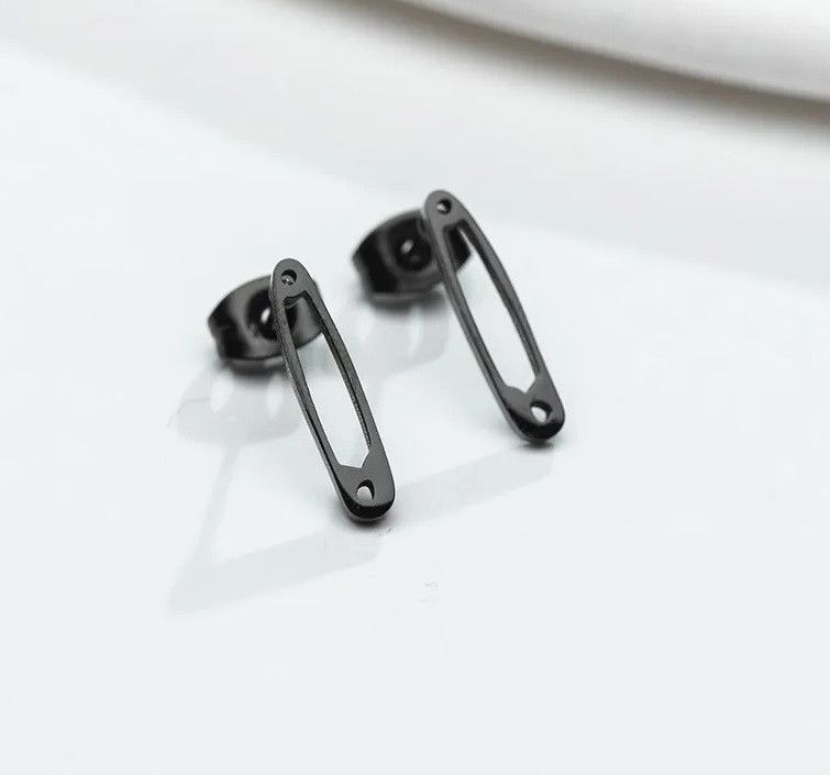 Jewelry Paper Clip Stud Earrings Charm Earring Gift Size ONE SIZE - 1 Thumbnail