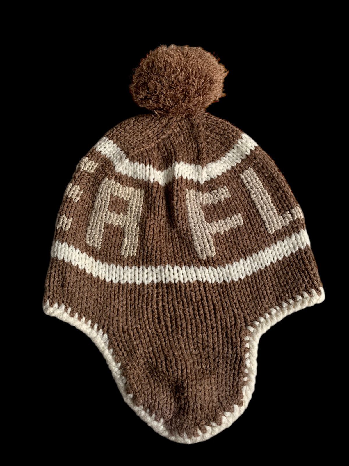 Japanese Brand × Kapital × Vintage FLOWER CIRCLE KNITTED WINTER SESSIONS EAR FLAP BEANIE HATS Size ONE SIZE - 8 Thumbnail