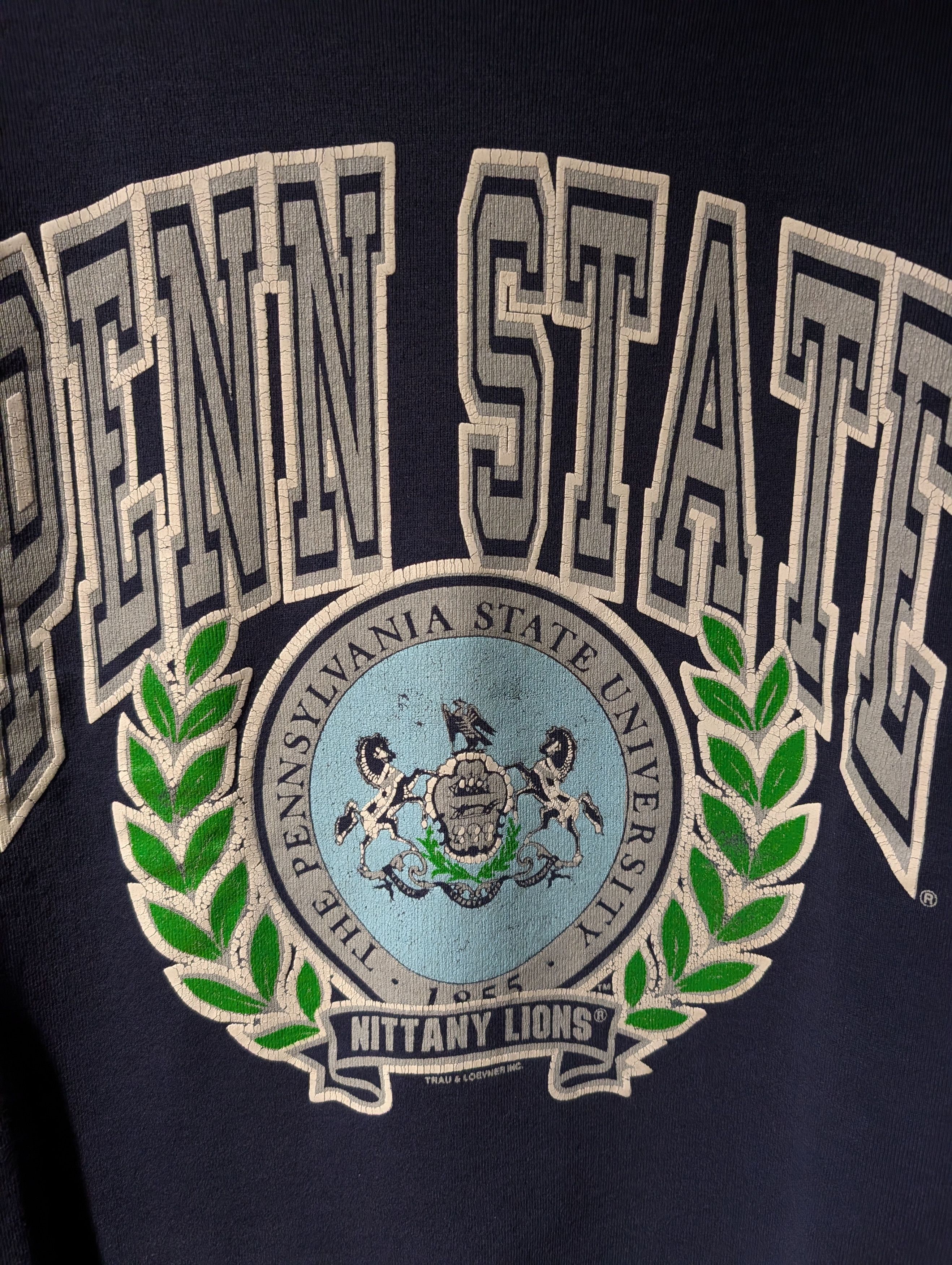 NCAA Vintage 90s Penn State University College Sweatshirt Size US L / EU 52-54 / 3 - 2 Thumbnail