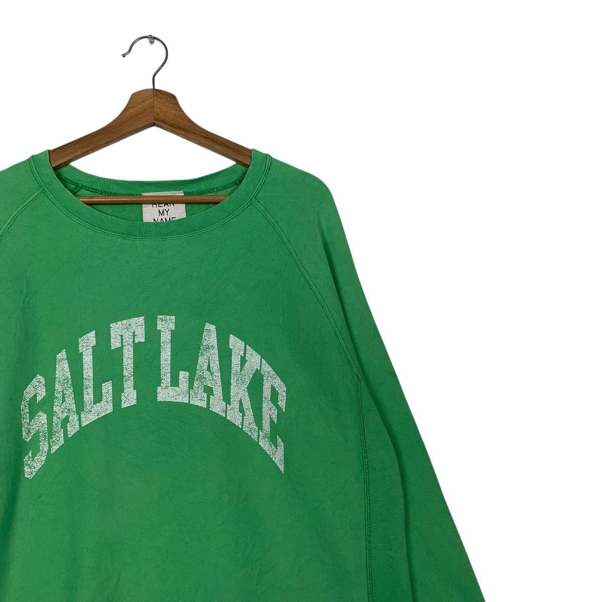Japanese Brand Salt Lake Crewneck Green Sweatshirt Size L / US 10 / IT 46 - 5 Thumbnail