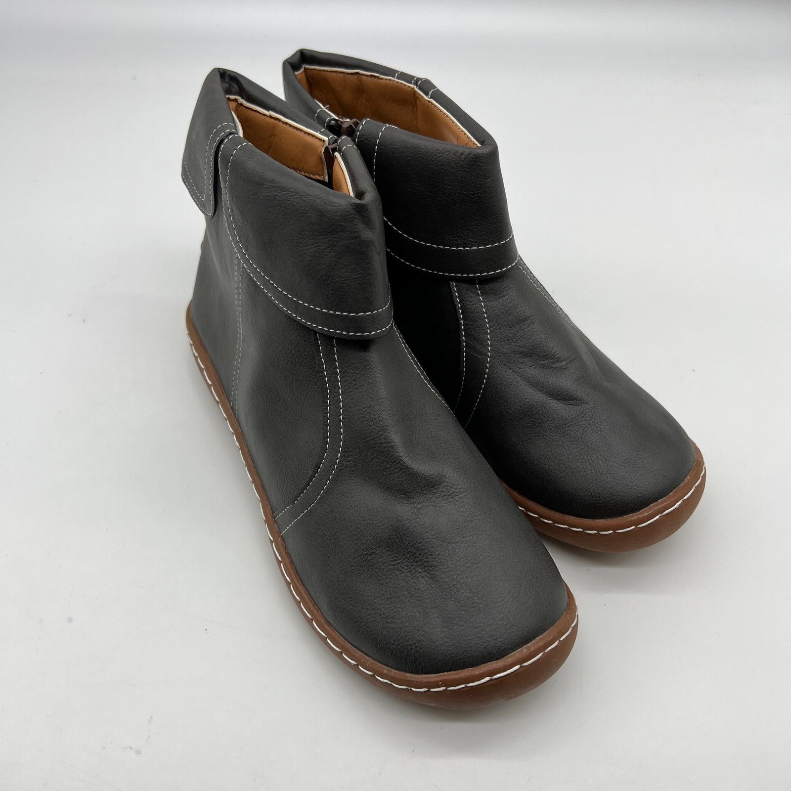 Other Fashion Womens Ankle Boot Comfortable Slip On Flat Size US 9.5 / IT 39.5 - 2 Thumbnail