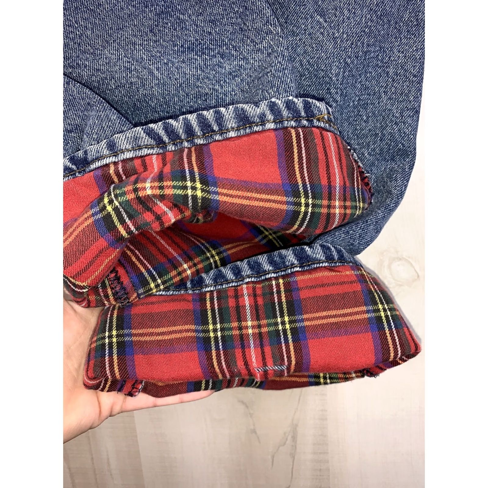 Vintage VINTAGE LL Bean Denim Jeans Unisex Flannel Lined 40x30 1990s Blue Mens Womens Boys Girls Shoes? Size 27" / US 4 / IT 40 - 7 Thumbnail