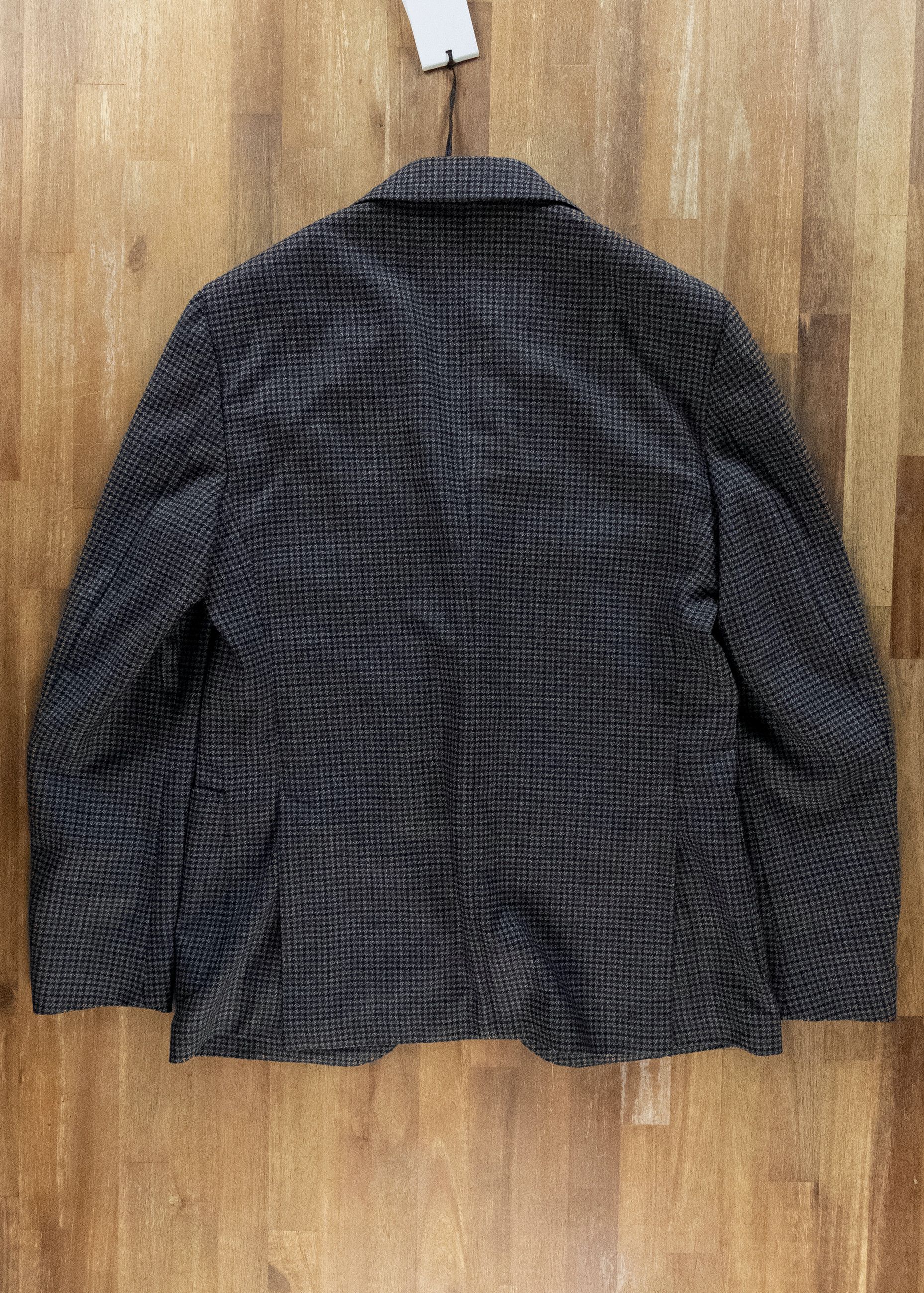 Lardini LARDINI gray houndstooth wool sportcoat jacket 40R Size 40R - 12 Thumbnail