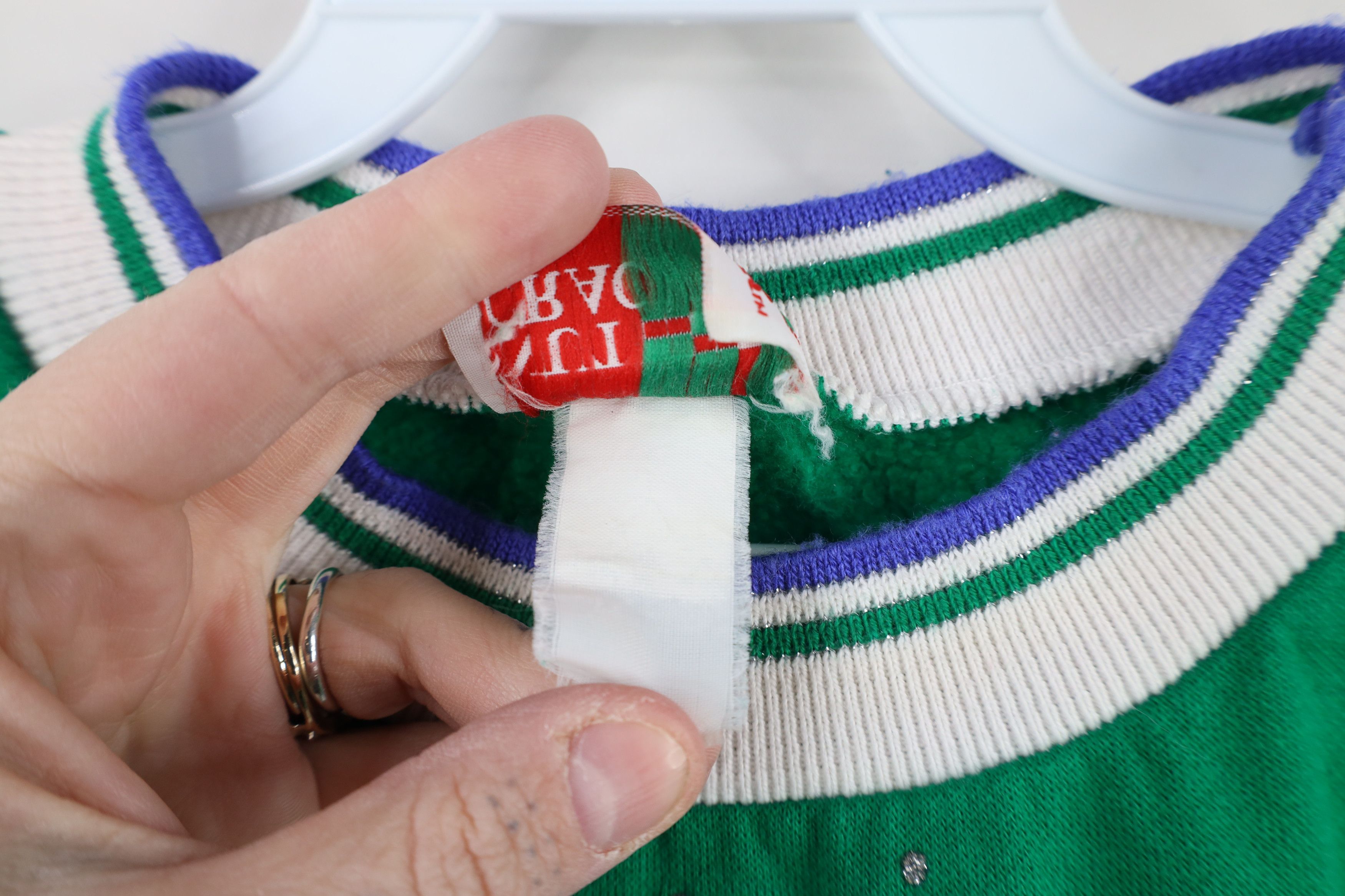 Vintage Vintage 90s Streetwear All Over Print Sweatshirt Green USA Size XL / US 12-14 / IT 48-50 - 11 Thumbnail