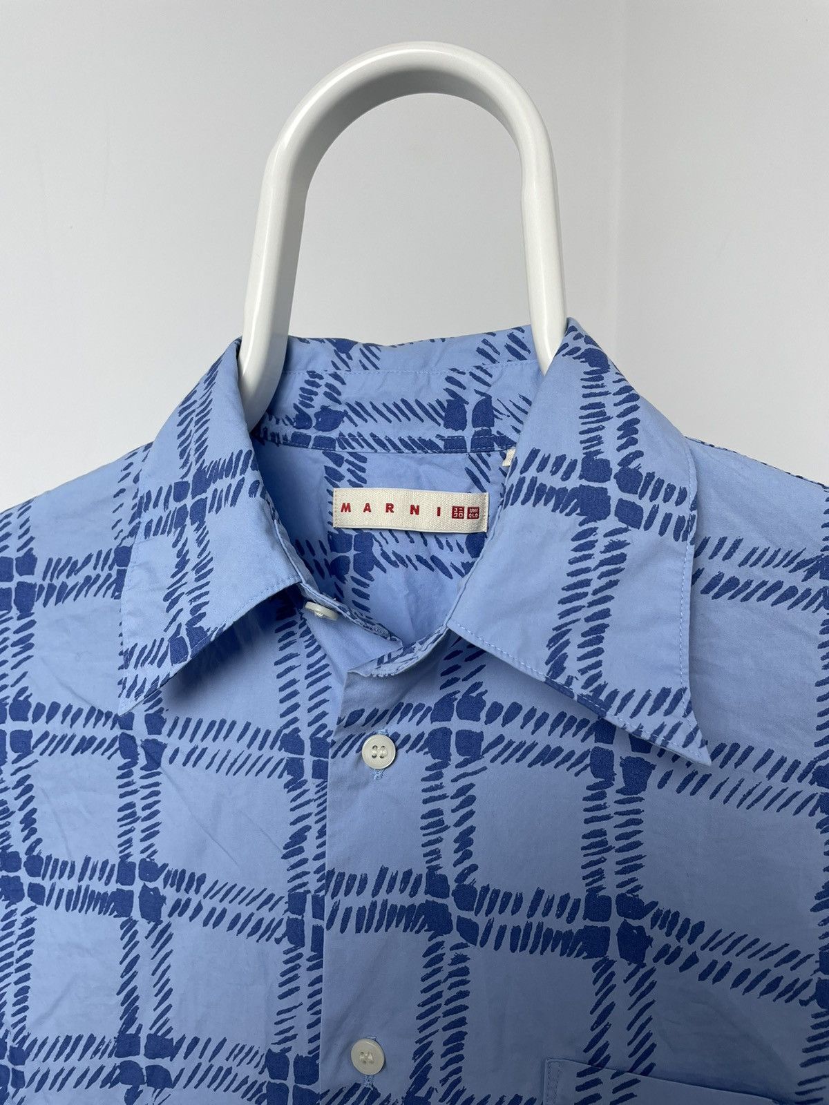 Marni × Uniqlo Marni Uniqlo Shirt Plaid Blue Size US XL / EU 56 / 4 - 3 Thumbnail