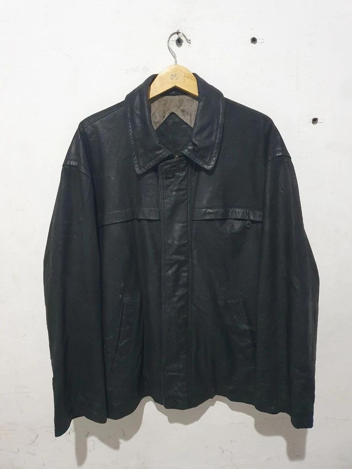 Vintage × Yves Saint Laurent Rare Leather Jacket Yves saint lauren Size US XXL / EU 58 / 5 - 1 Thumbnail