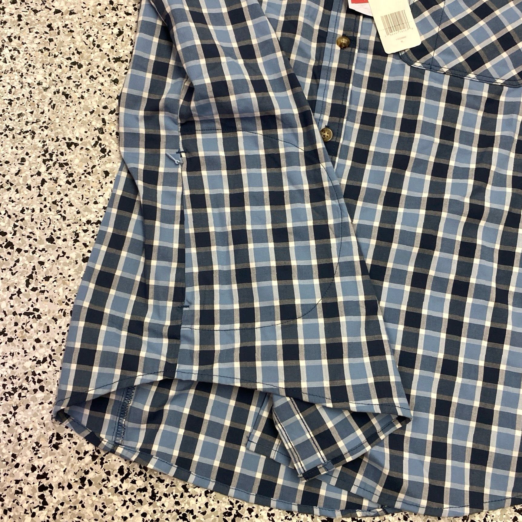 Wrangler Wrangler Shirt Women XL Blue Plaid Print Button Down NWT Workwear Casual Size XL / US 12-14 / IT 48-50 - 4 Thumbnail