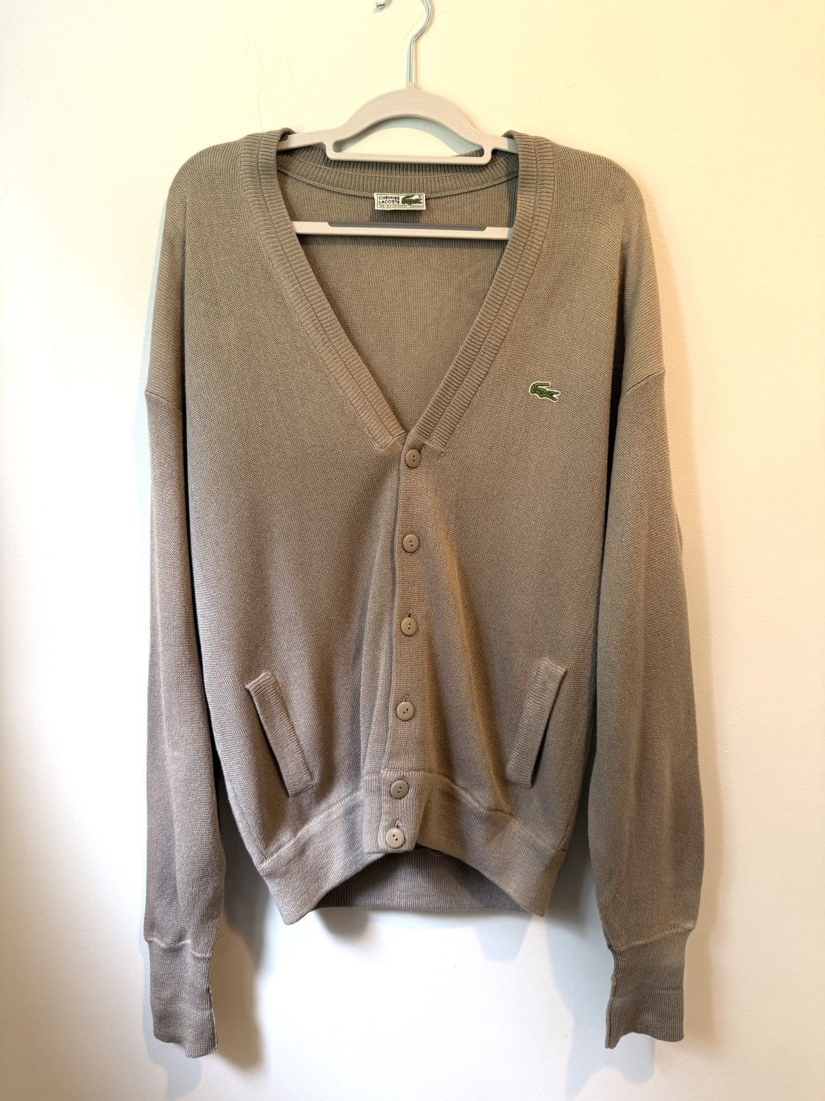 Lacoste × Vintage Vintage 80’s Lacoste Cardigan Size US M / EU 48-50 / 2 - 1 Thumbnail
