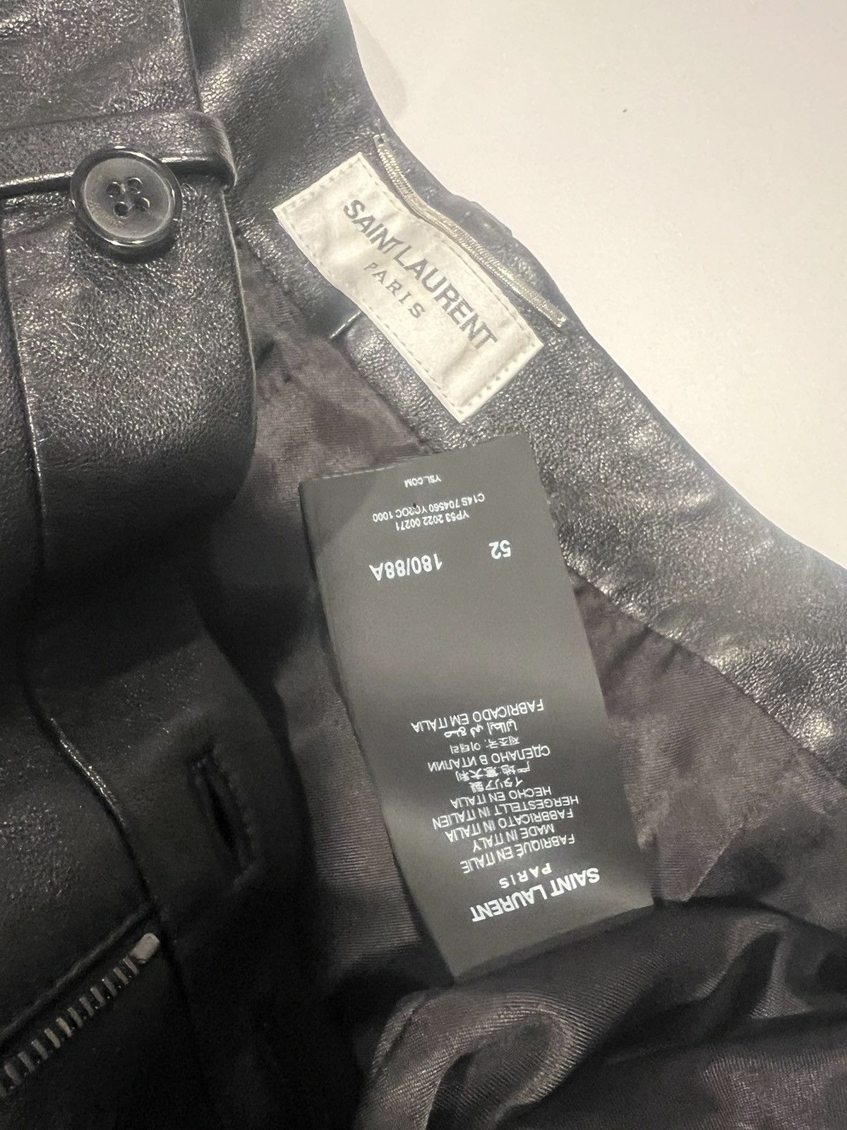 Saint Laurent Paris Saint Laurent mens leather pants. 52/34. $4990 Size US 34 / EU 50 - 6 Thumbnail