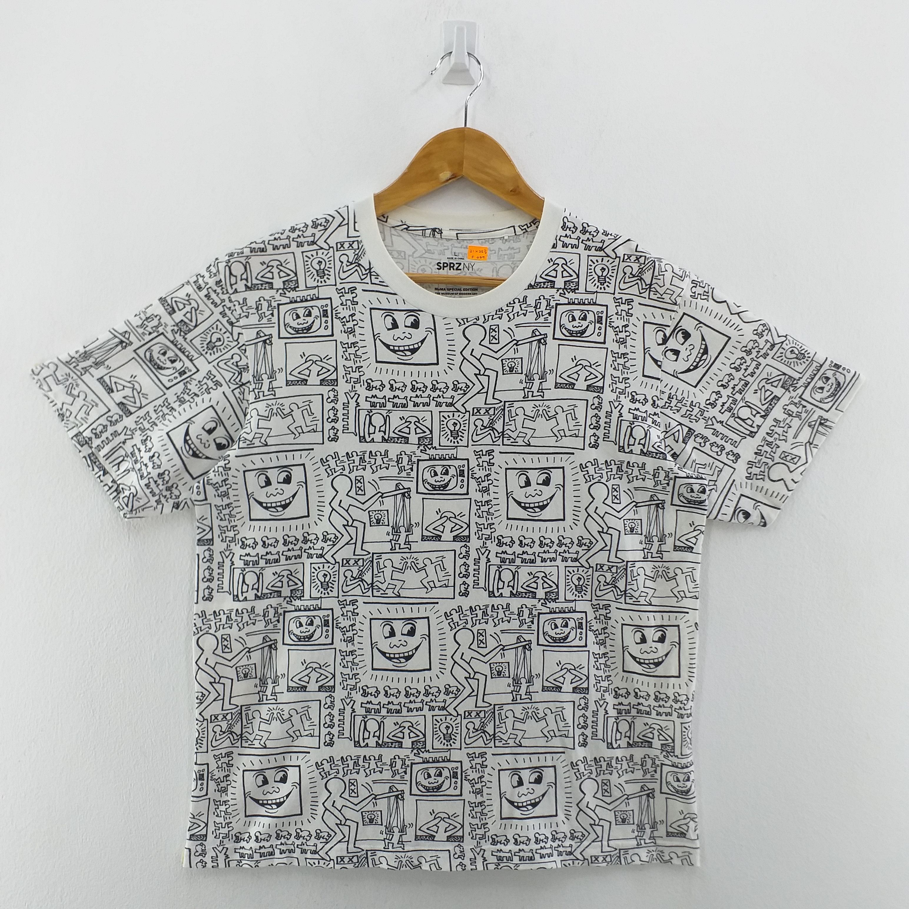 image of Uniqlo X Keith Haring Moma Special Edition Tshirt -F059 in White, Men's (Size Large)