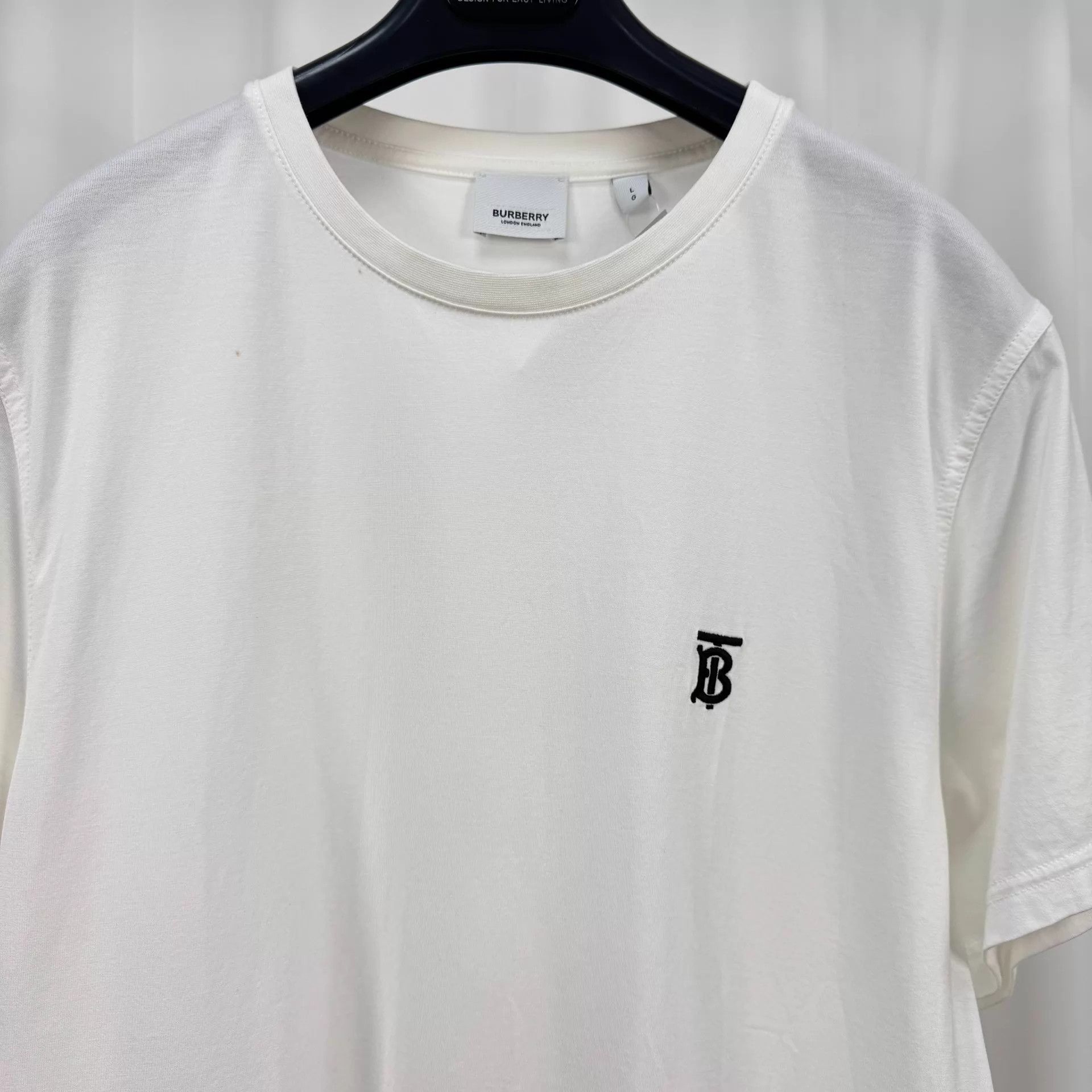 Burberry Burberry Embroidered Logo Short Sleeve Tee L 98 New Size L / US 10 / IT 46 - 3 Thumbnail