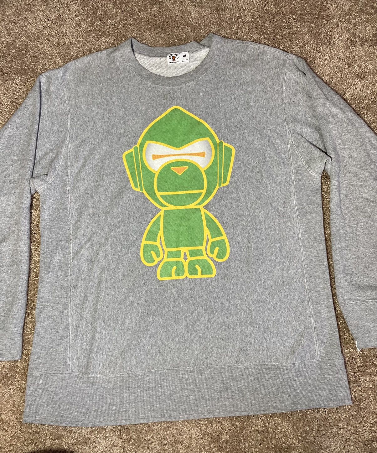 Bape 2006 Bape Baby Milo Alien Greey Sweatshirt OG Nigo 90s Ape Size US M / EU 48-50 / 2 - 2 Thumbnail