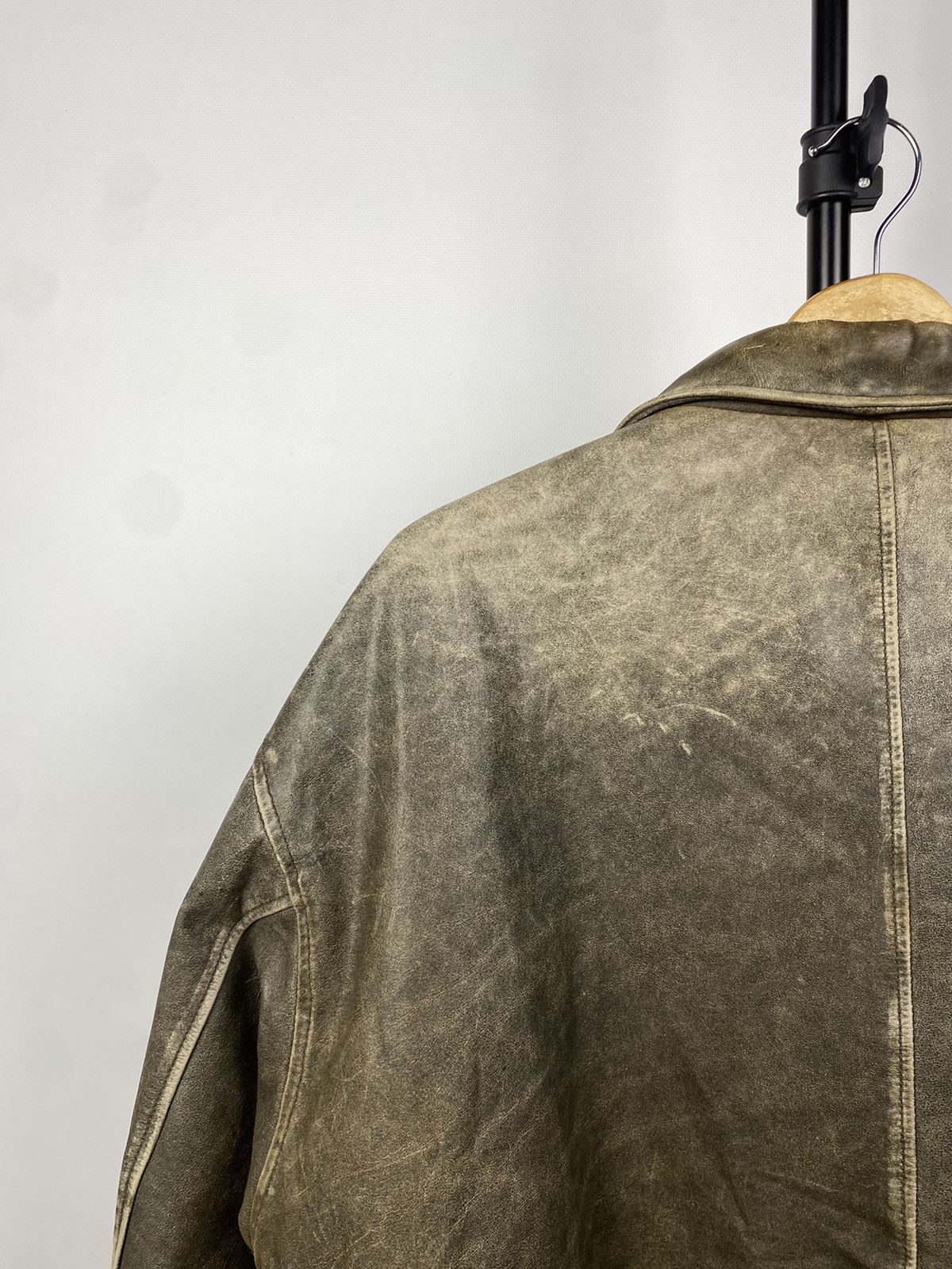 🪖VINTAGE FRIEDRICH Aviator BROWN Leather Bomber Jacket