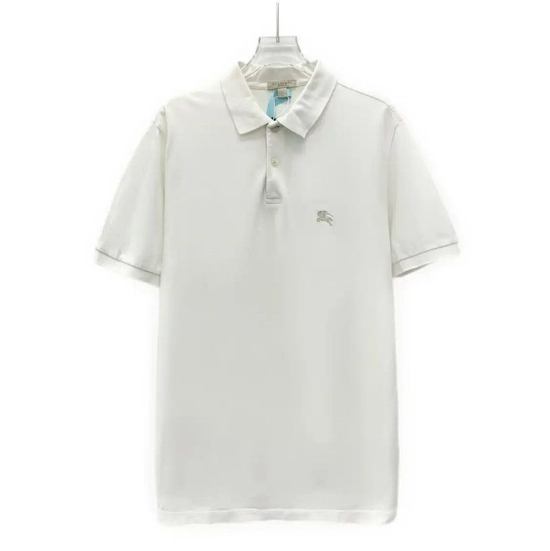 Burberry Burberry White Cotton Short Sleeve Polo Size US XL / EU 56 / 4 - 1 Thumbnail