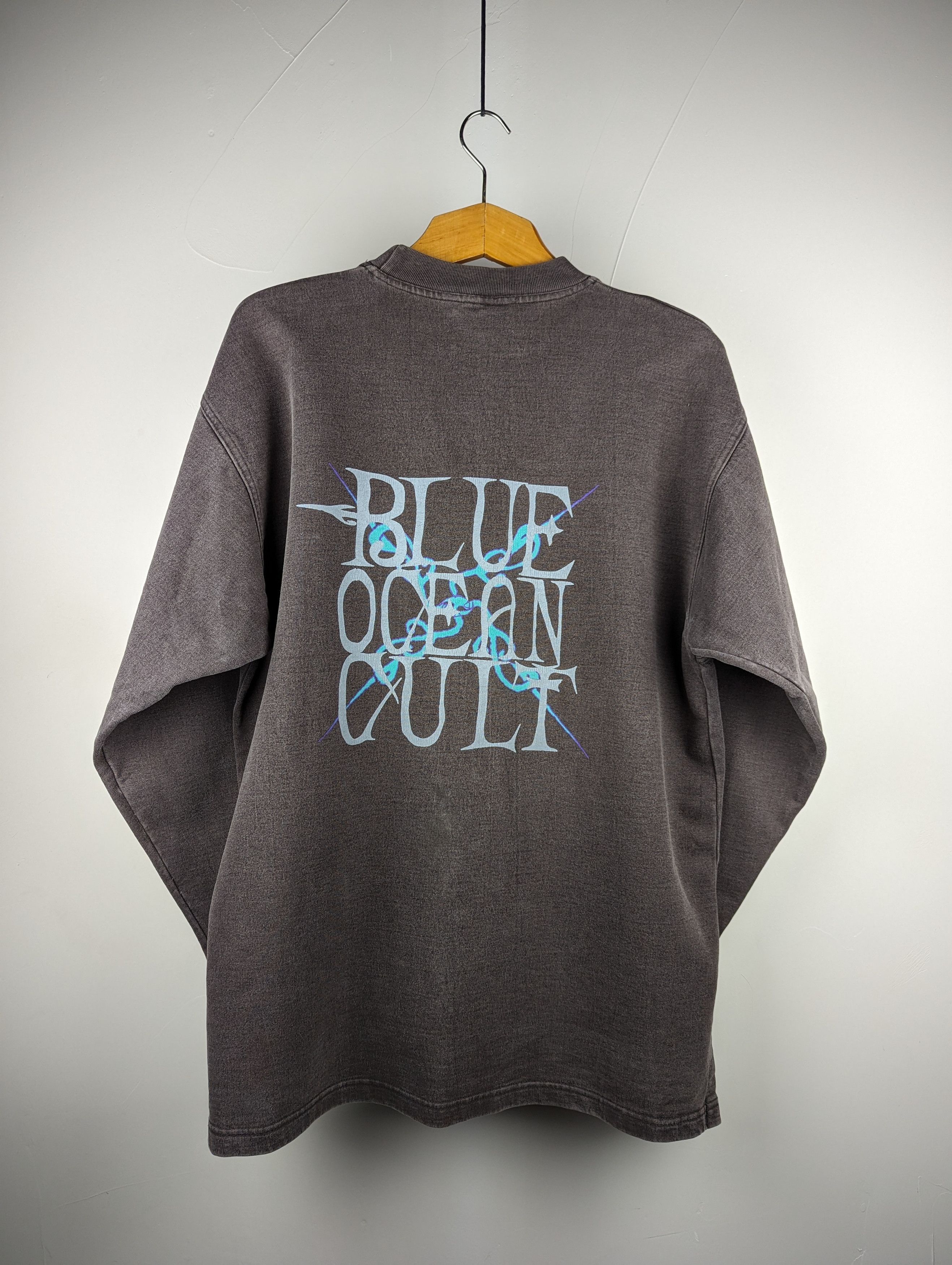 Other Vintage Oversized y2k Sky & Hi Sweatshirt "Blue Ocean Cult" Size US L / EU 52-54 / 3 - 2 Thumbnail