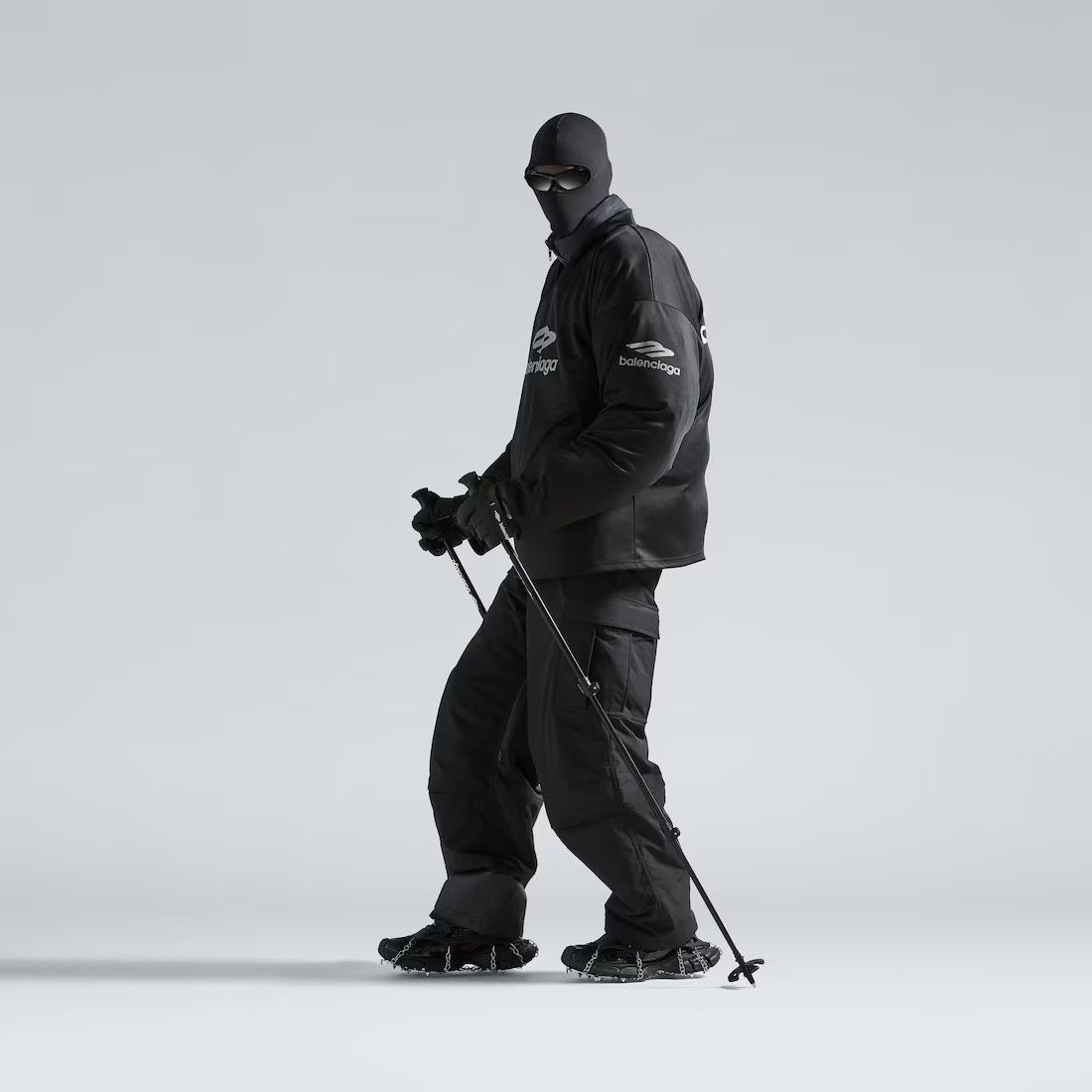 Balenciaga o1mt1gz1225 3XL Ski Sneakers in Black Size US 10 / EU 43 - 8 Thumbnail