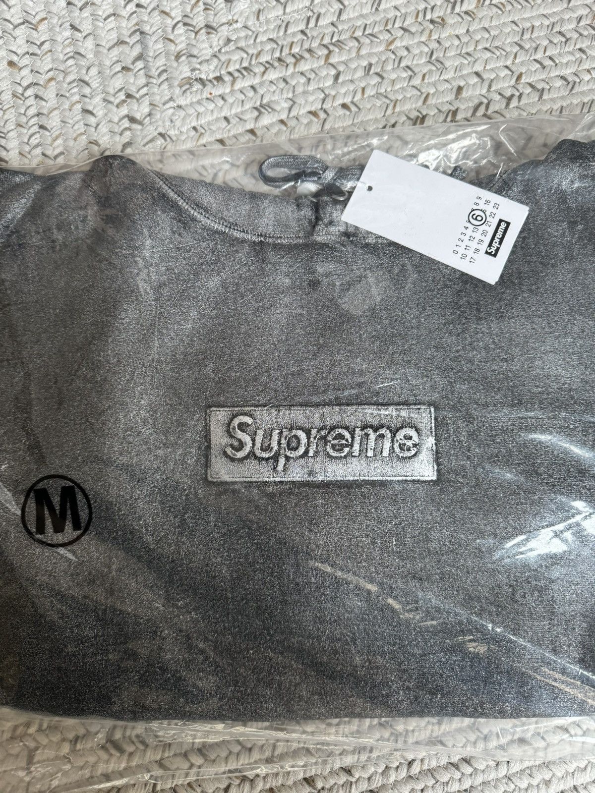 Pre-owned Maison Margiela X Supreme Washed Black Margiela Supreme