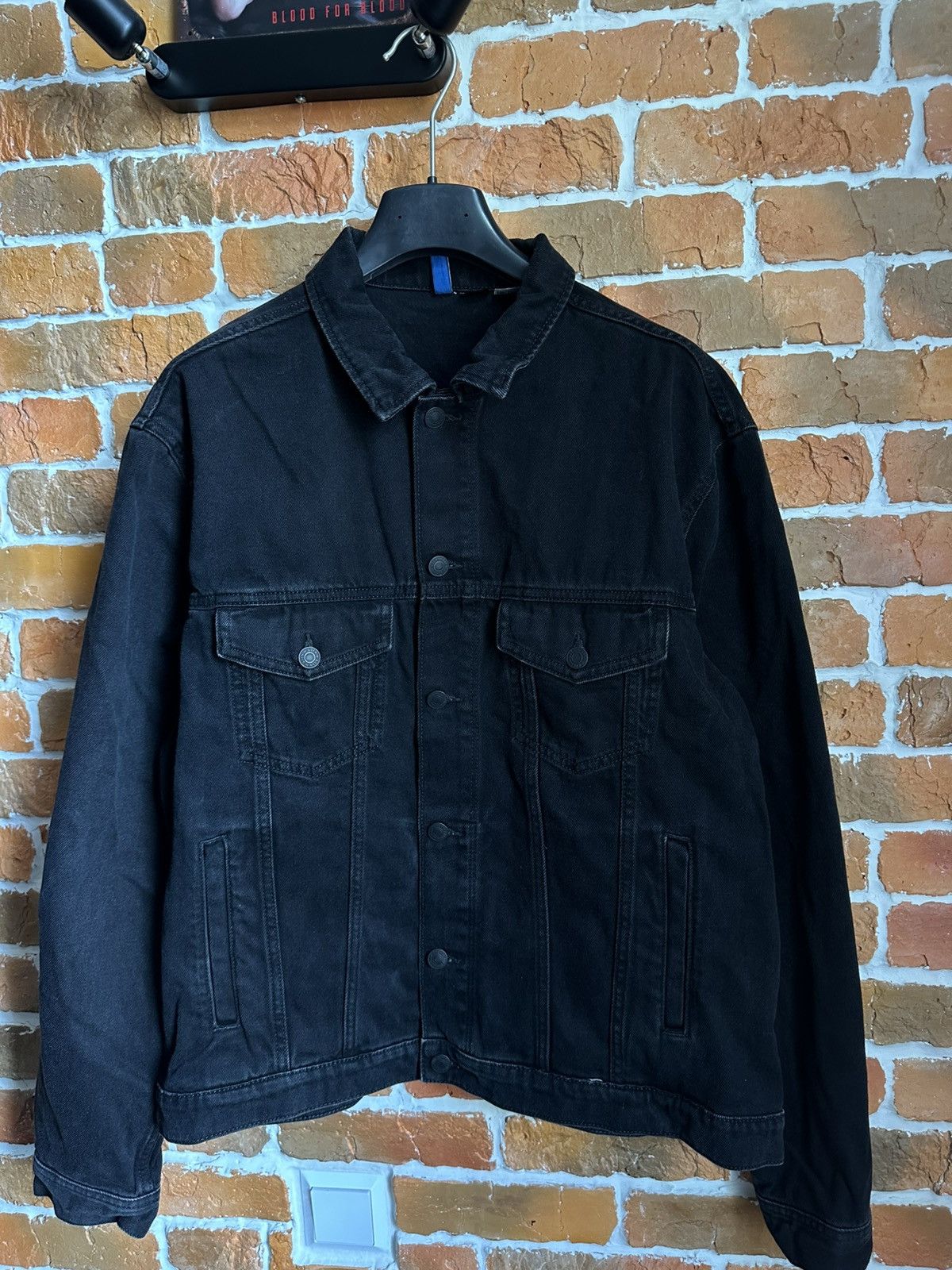 H&M Post Malone Denim Jacket Big Logo Y2K Size US L / EU 52-54 / 3 - 4 Thumbnail