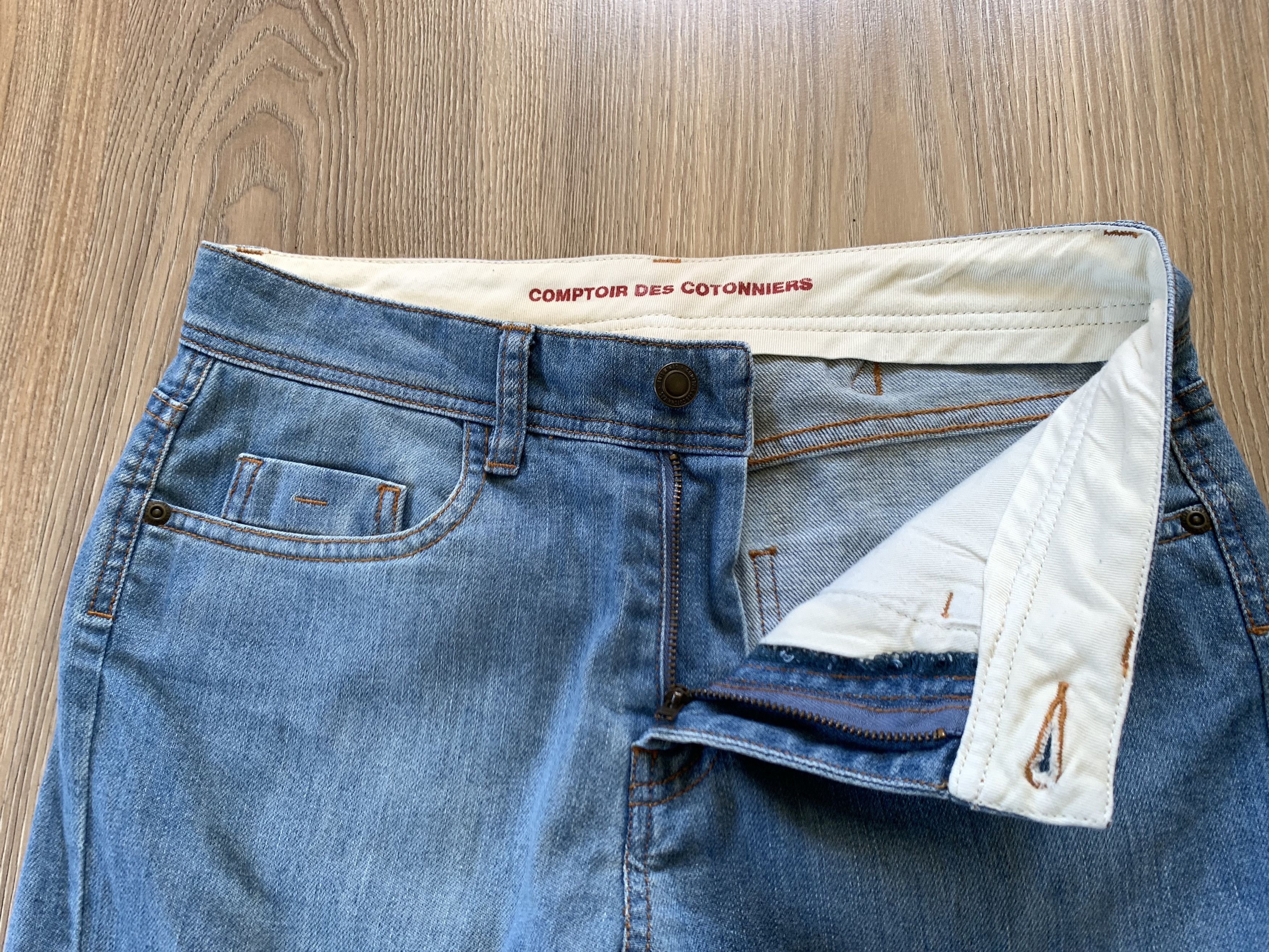 Other Comptoir Des Cotonniers Slim Blue Stretch Denim Jeans Size US 36 / EU 52 - 5 Thumbnail