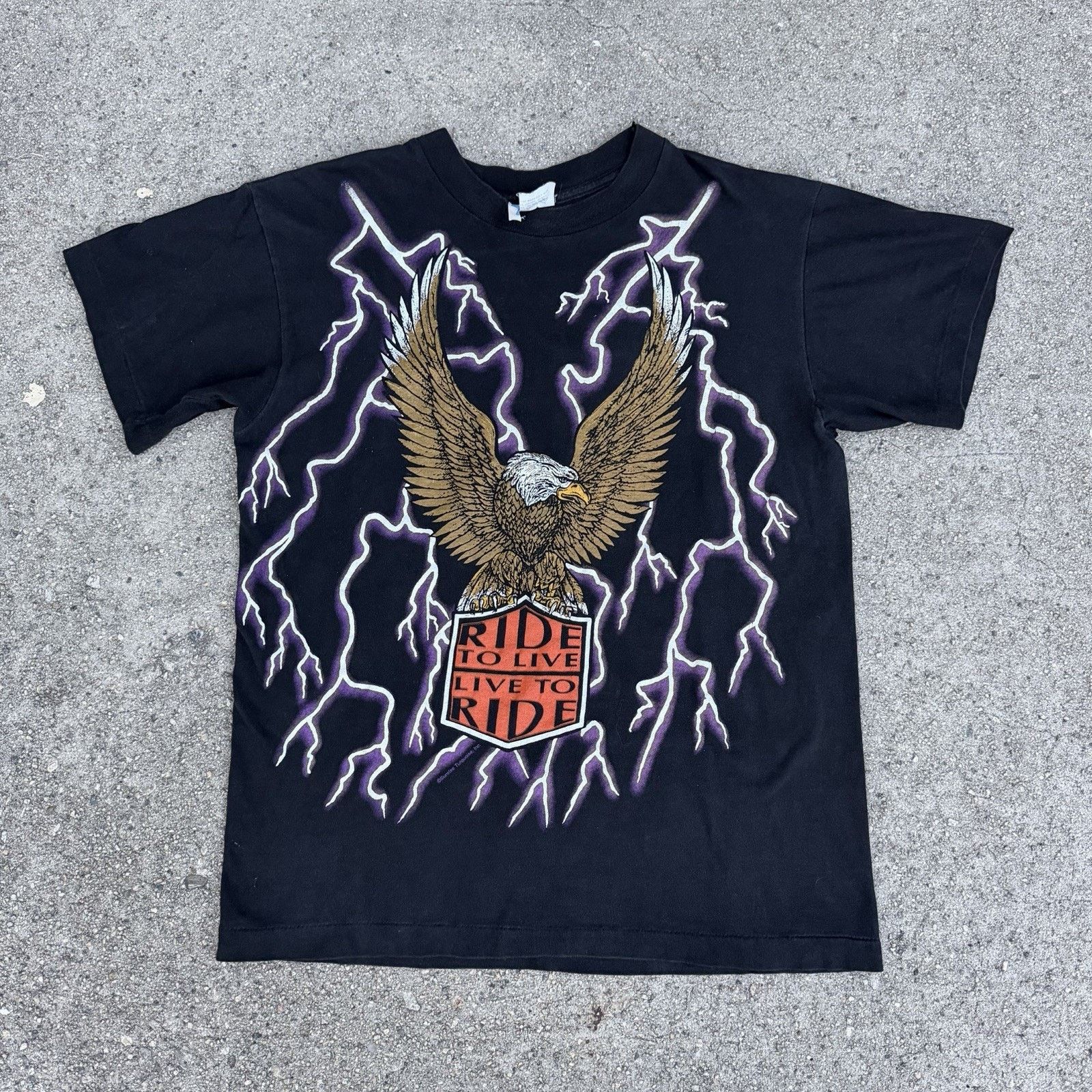 Harley Davidson × Vintage 90s Harley Davidson thunder & lightning