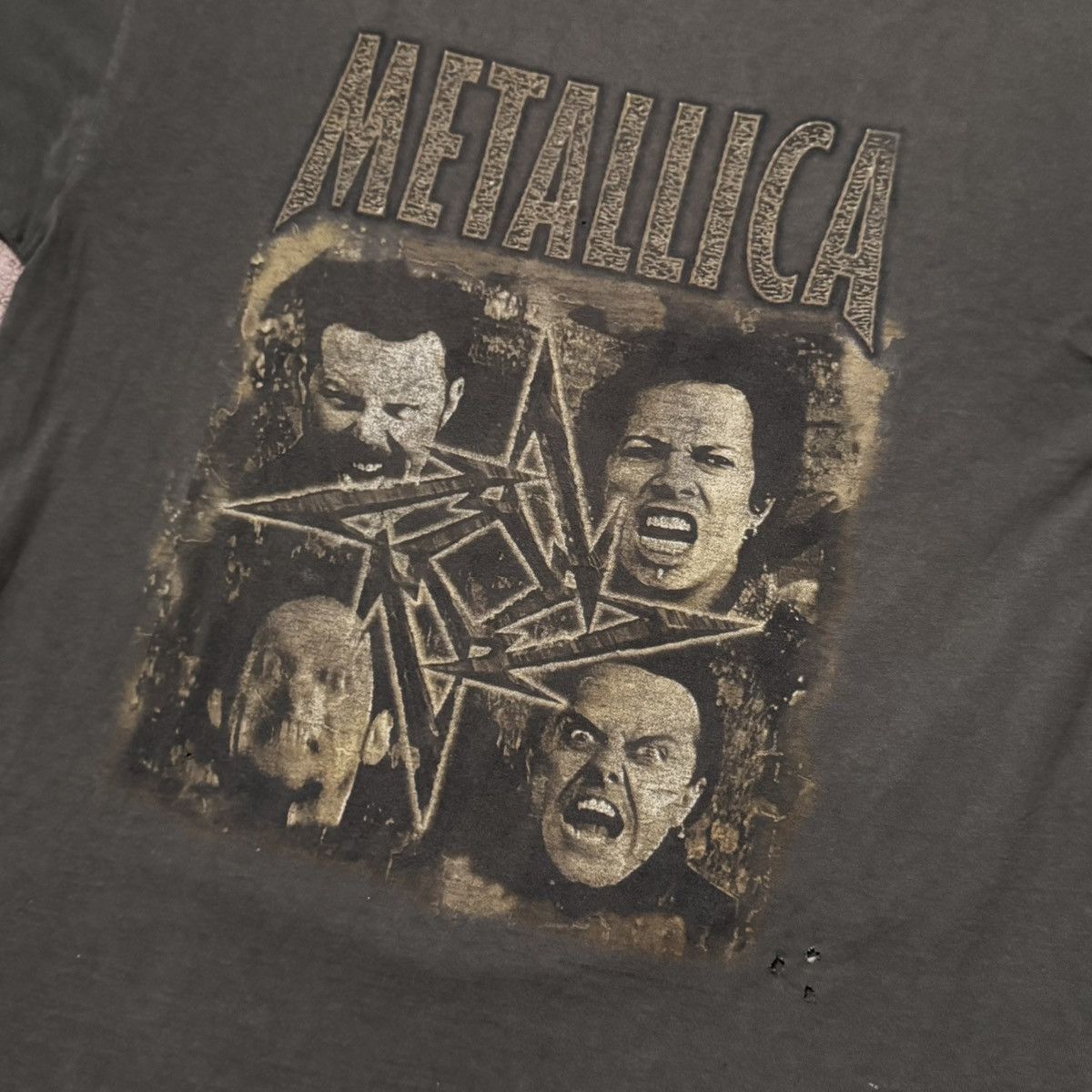 Vintage 1996 Army Green Metallica Band tee Size US XL / EU 56 / 4 - 3 Thumbnail