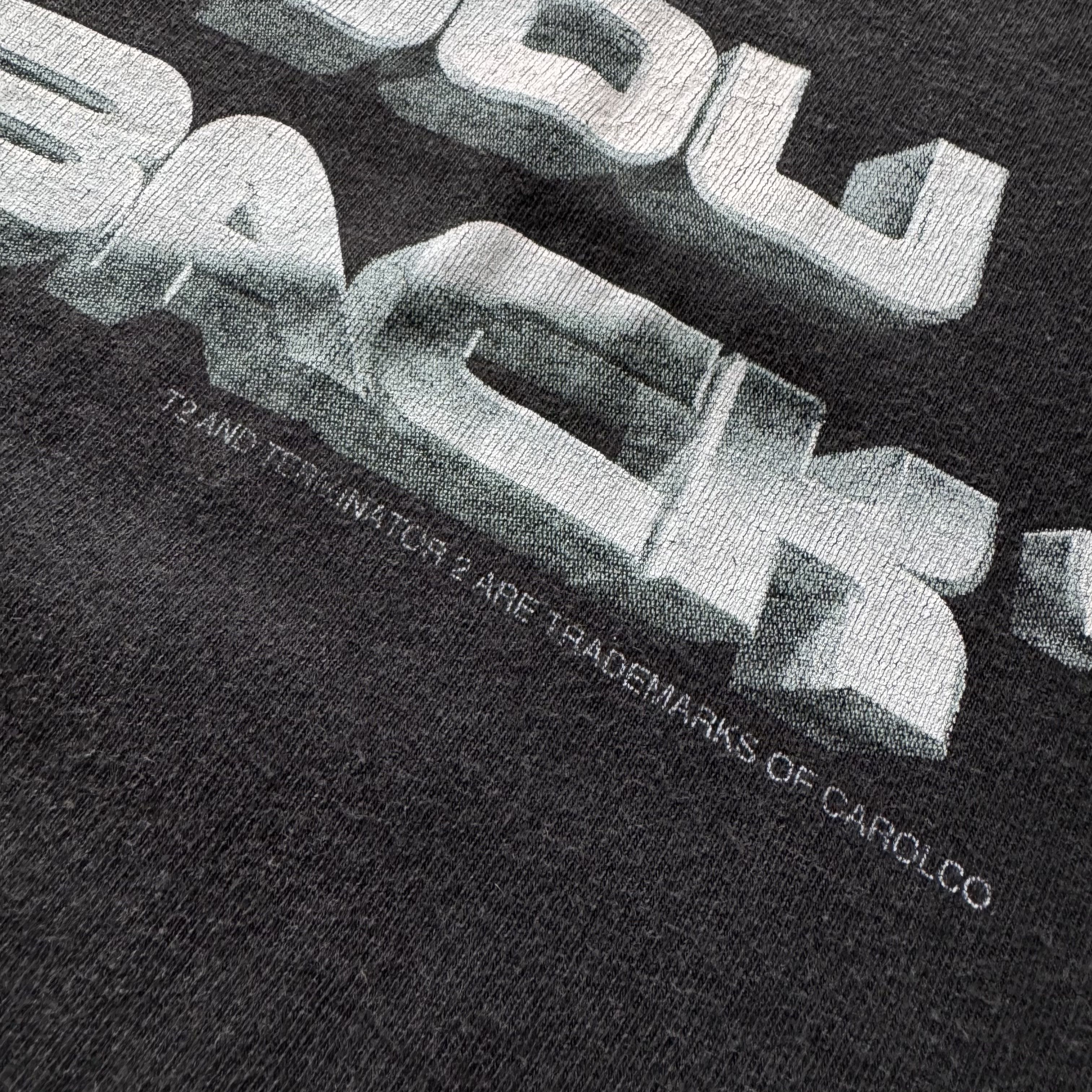 Universal Studios × Vintage TERMINATOR 2 VINTAGE 90S FADED PROMO MOVIE T SHIRT Size US XL / EU 56 / 4 - 6 Thumbnail