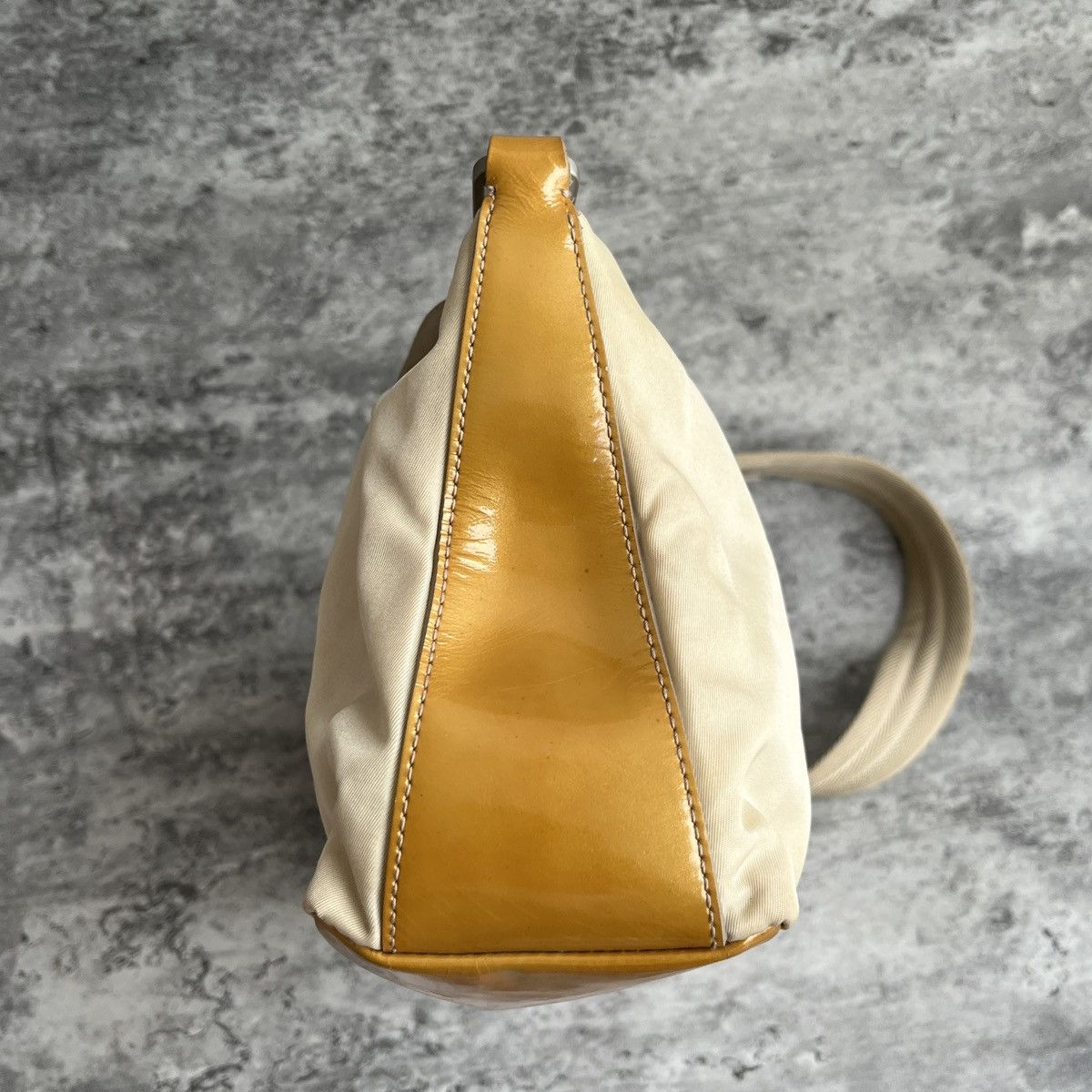 Prada Vintage Prada Tusseto Nastro Beige Shoulder Bag Size ONE SIZE - 15 Thumbnail