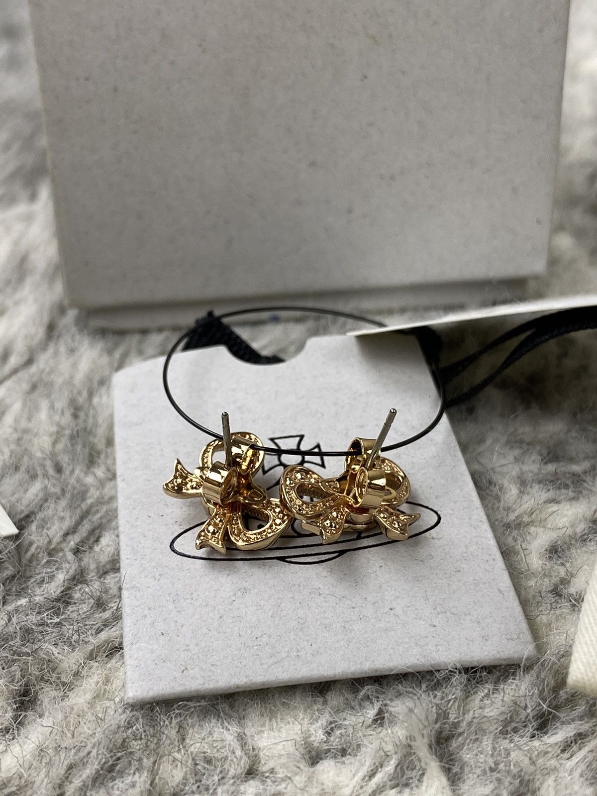 Vivienne Westwood NWT Vivienne Westwood Gold/Rose Gold Very Rare Pin Earrings Size ONE SIZE - 6 Thumbnail