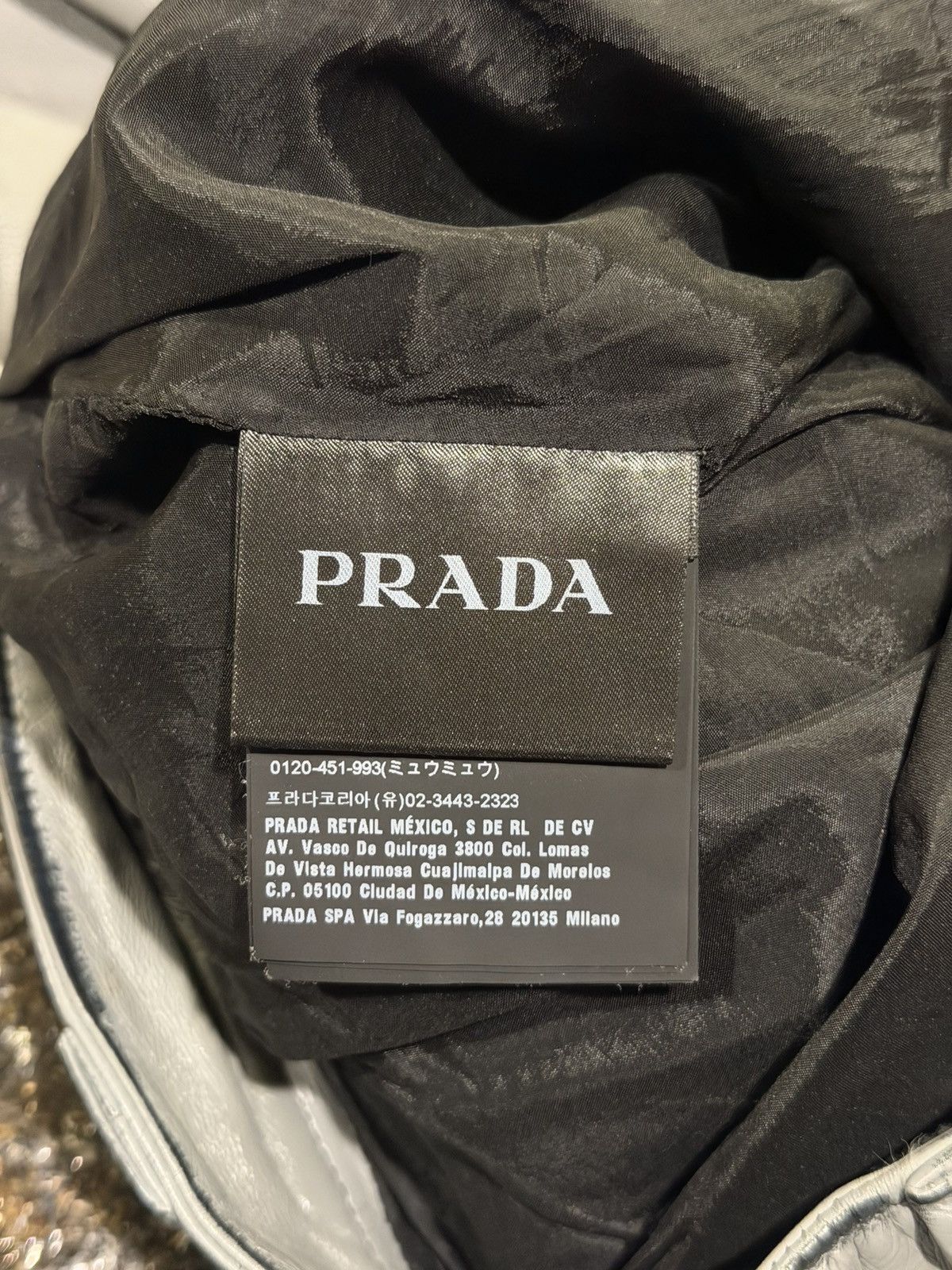 Prada Prada FW 2018 Gray Calfskin Leather Wide Side Stripe Pants Size US 33 - 16 Thumbnail
