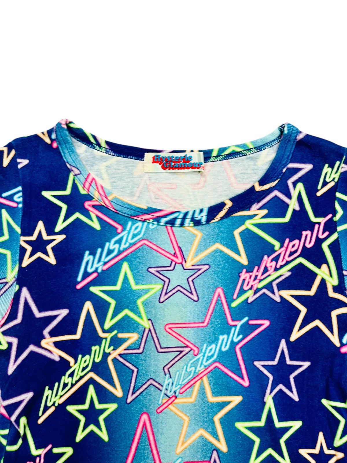 Hysteric Glamour 2000s Hysteric - Neon Star Baby Tee Size M / US 6-8 / IT 42-44 - 3 Thumbnail