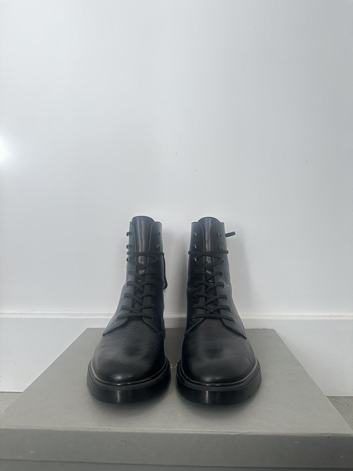 Stuart Weitzman Ann Demeulemeester vibe Stuart Weitzman Black Leather Boot Size US 11 / EU 44 - 6 Thumbnail