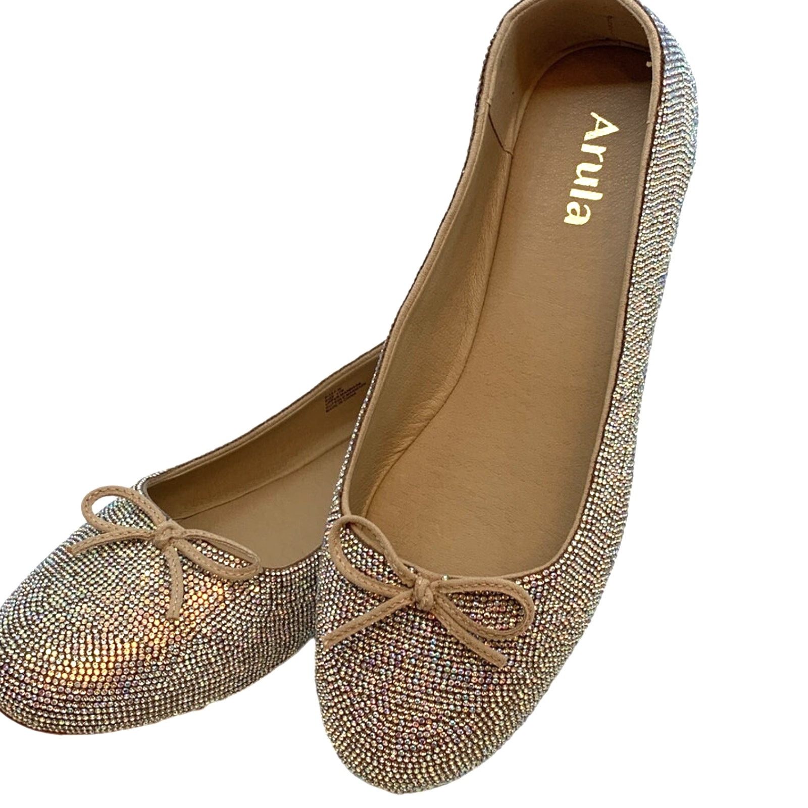 Other ARULA Women's WIDE WIDTH Rhinestone Ballet Flats | 11W | NIB Size US 11 / IT 41 - 6 Thumbnail