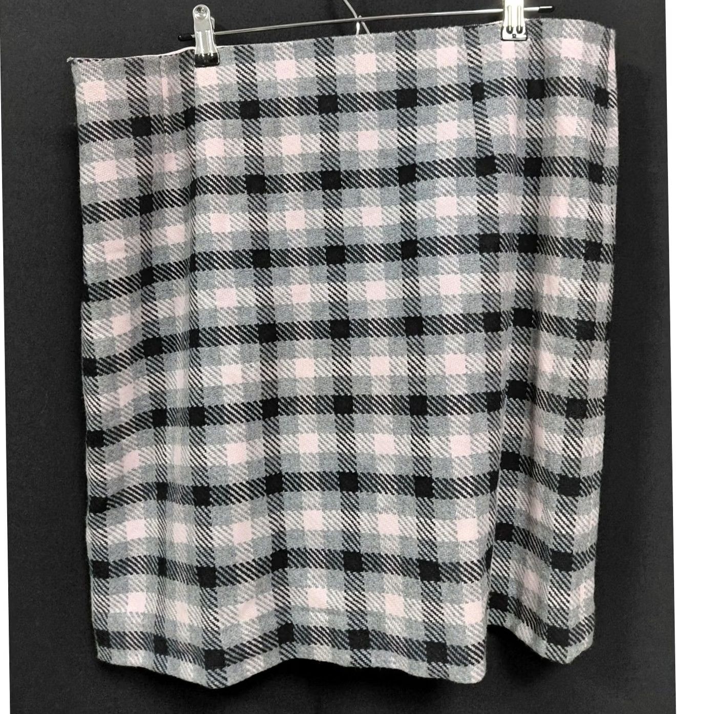Talbots Talbots Plaid Wool Blend Skirt Lined Women Size 16 Black Size 38" / US 16 / IT 52 - 2 Thumbnail