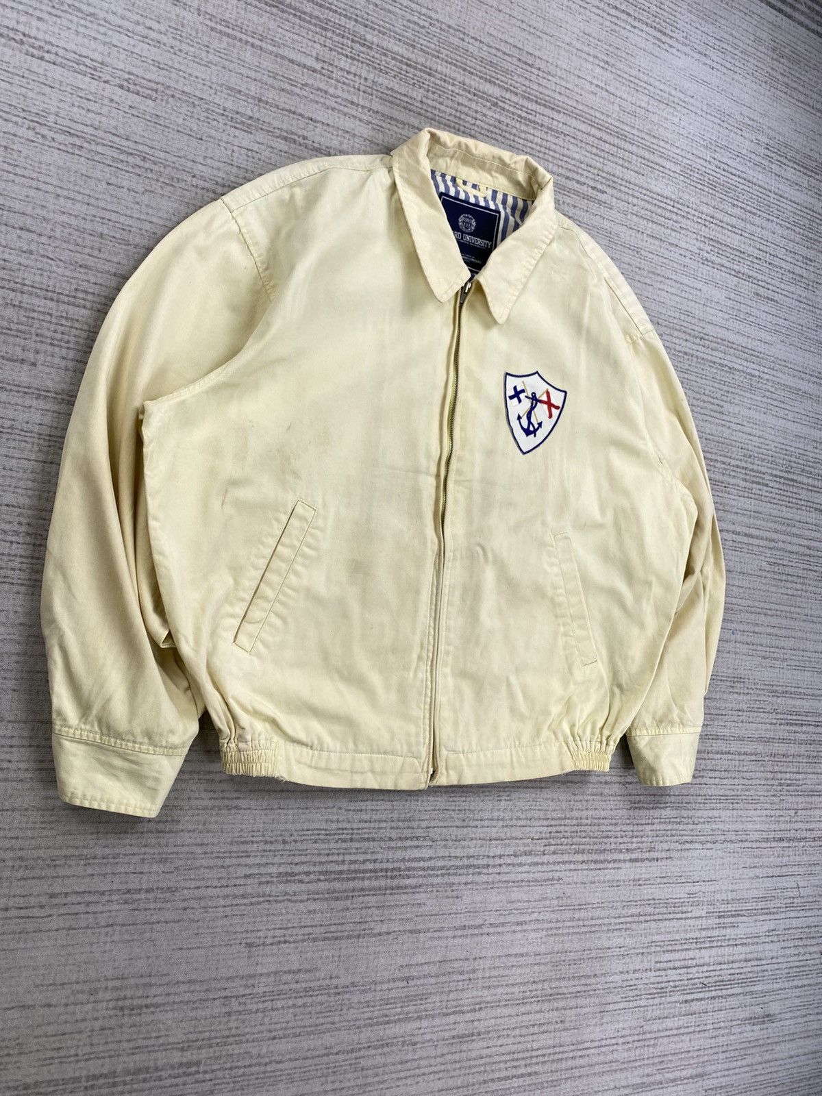 Vintage Vintage 90s Harvard University Big Logo Bombers Jacket Size US M / EU 48-50 / 2 - 3 Thumbnail