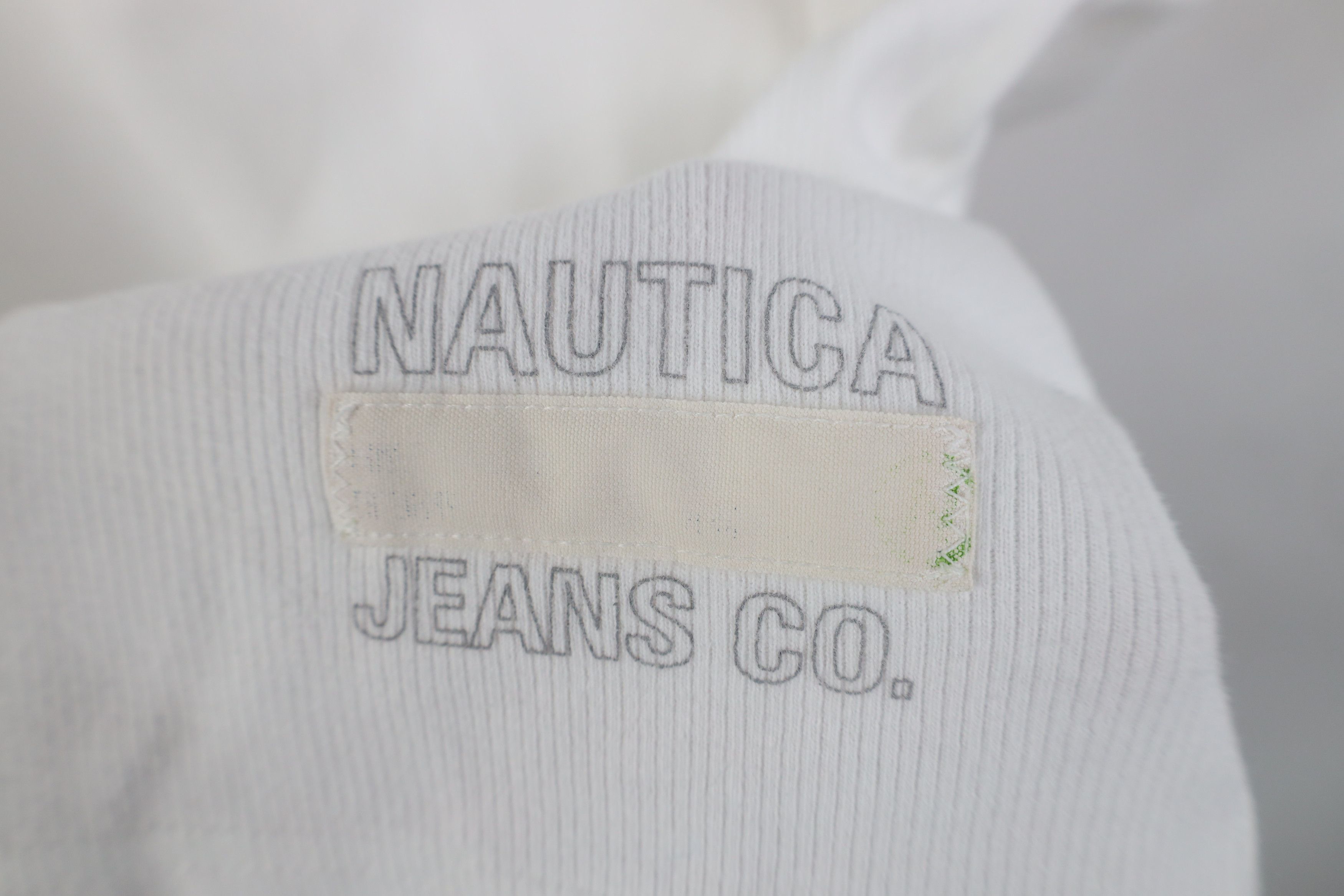 Nautica Vintage 90s Nautica Heavy Cotton Ribbed Knit T-Shirt White Size US XL / EU 56 / 4 - 4 Thumbnail