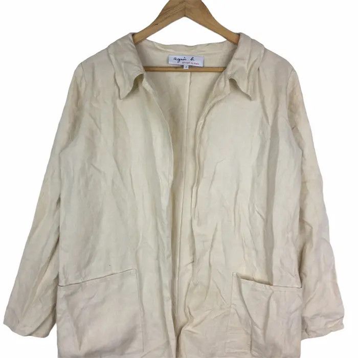 agnes b. Vtg AGNES B Made In France Jacket Windbreaker Parka Coat Size L / US 10 / IT 46 - 2 Thumbnail