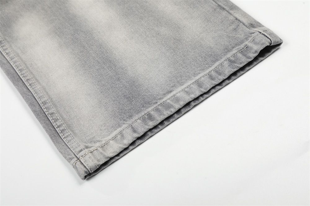 Jean Punk Heavy-Duty Washed Gradient Wide-Leg Jeans for Men Size US 32 / EU 48 - 6 Thumbnail