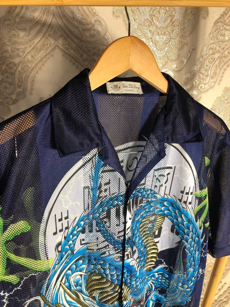 Japanese Brand × Vintage VERY RARE DRAGONS SHIRT DESIGNER JAPAN STYLE Y2K 90s SK8 Size US L / EU 52-54 / 3 - 3 Thumbnail