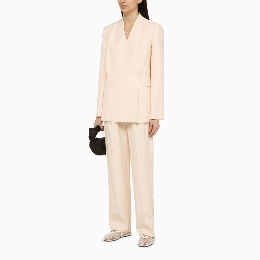 Loulou de Saison o1d2blof0824 Sandyato Single-Breasted Viscose Blazer Size M / US 6-8 / IT 42-44 - 2 Thumbnail