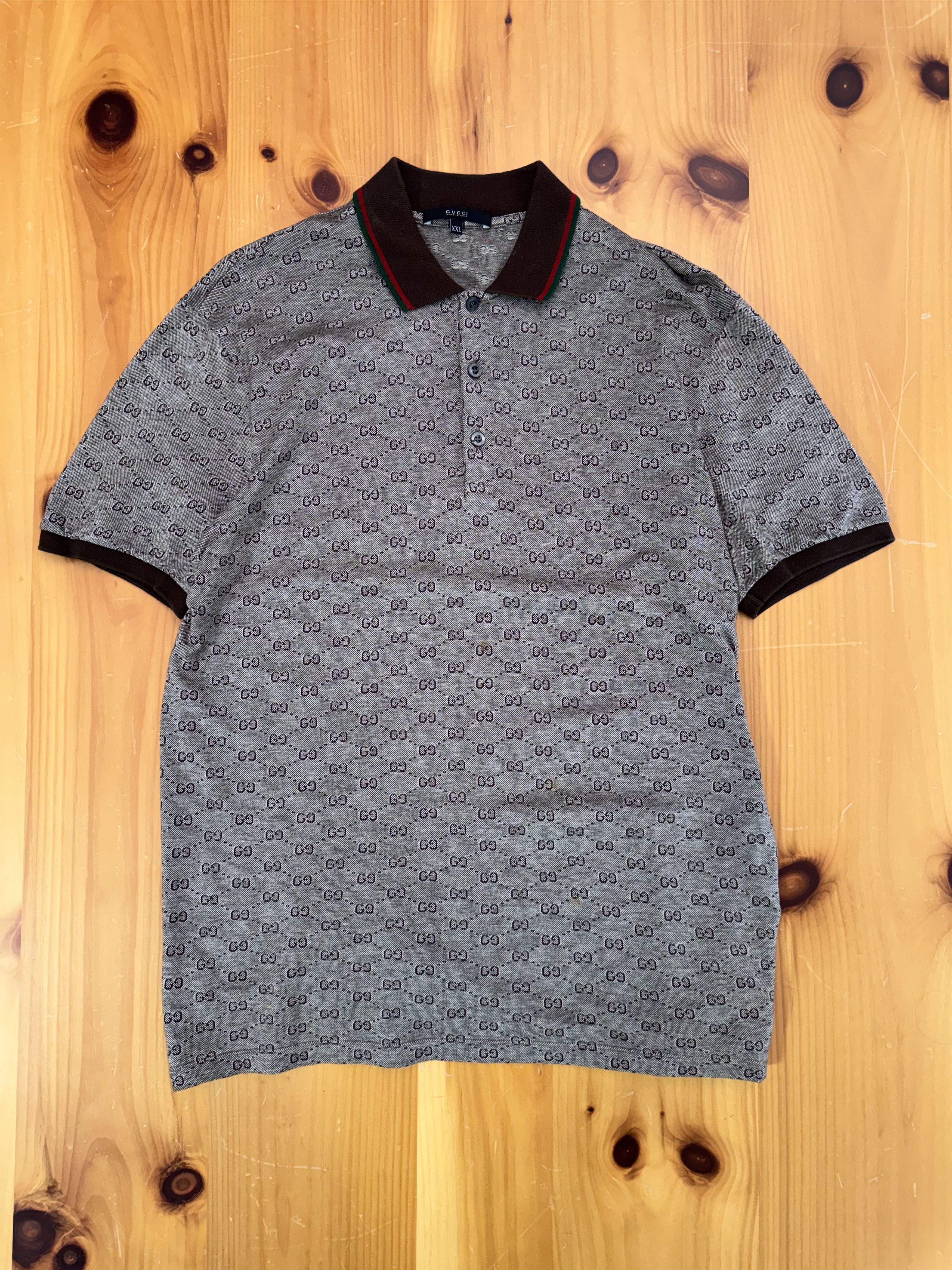 Gucci Gucci Tom Ford Era Monogram Polo Shirt Men's XXL Size US XXL / EU 58 / 5 - 1 Thumbnail