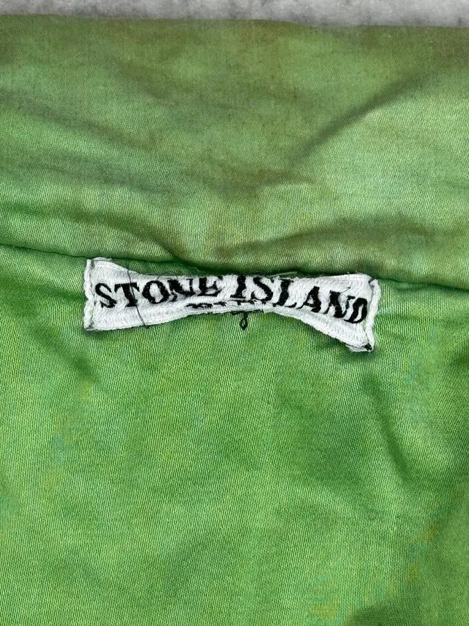 Stone Island 2000s Stone Island Green Shiny Removable Hood Technical Jacket Size US L / EU 52-54 / 3 - 12 Thumbnail