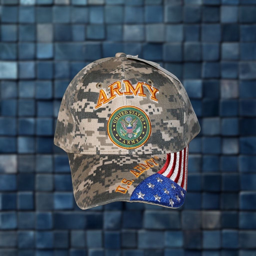 Vintage US Army Military Mens Camouflage Baseball Cap Size ONE SIZE - 1 Thumbnail