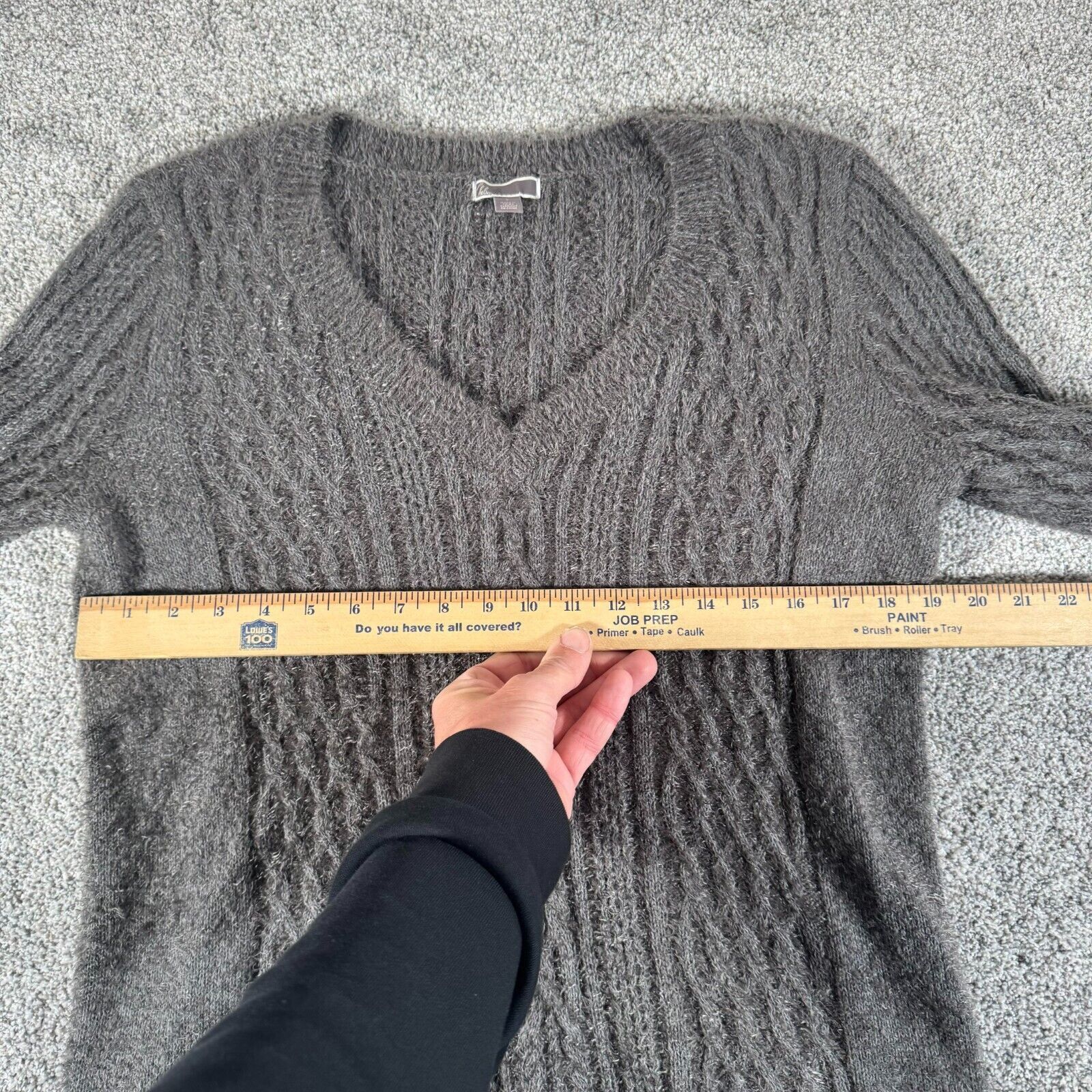 Other Chelsea28 Sweater Women Large Cashmere Wool Blend Soft Fuzzy Size L / US 10 / IT 46 - 5 Thumbnail