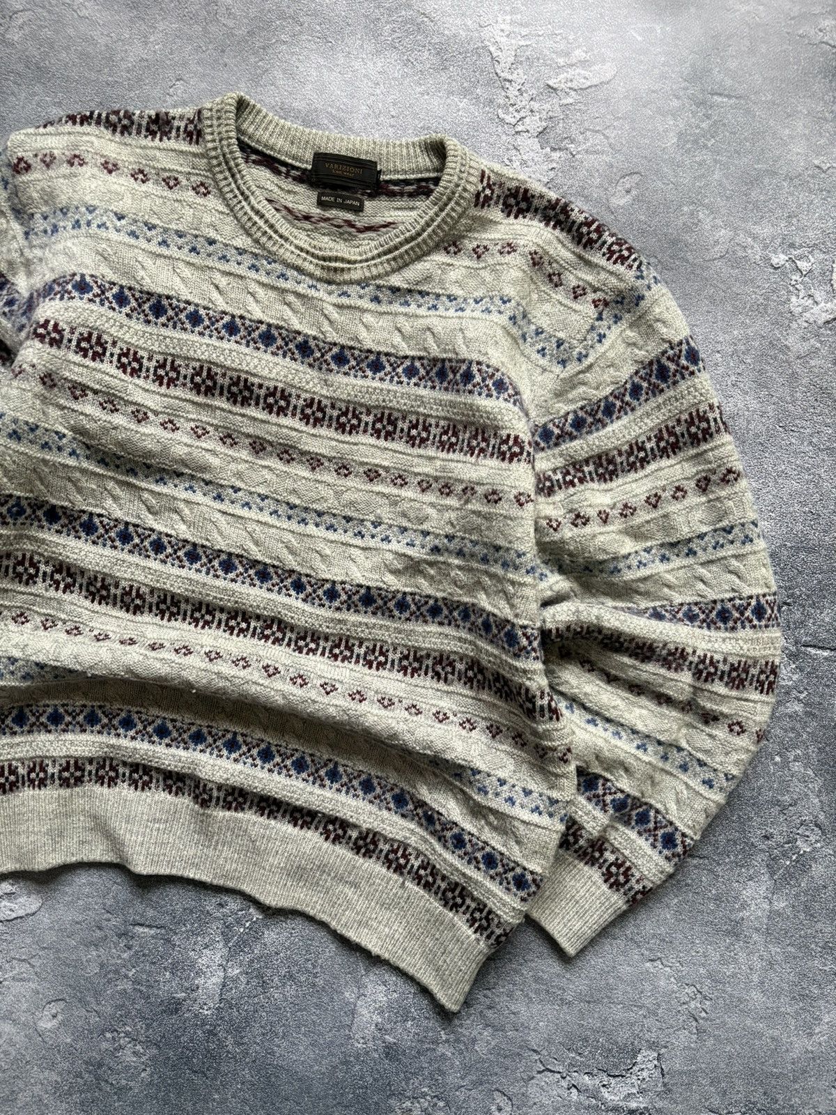 Japanese Brand MADE IN JAPAN Vintage Varizioni Knitwear Wool Sweater Rare Size US L / EU 52-54 / 3 - 4 Thumbnail